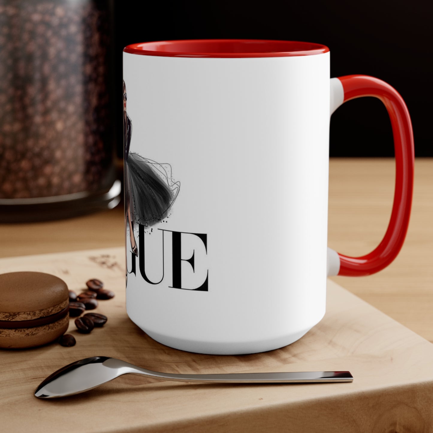 V Dress Accent Mug