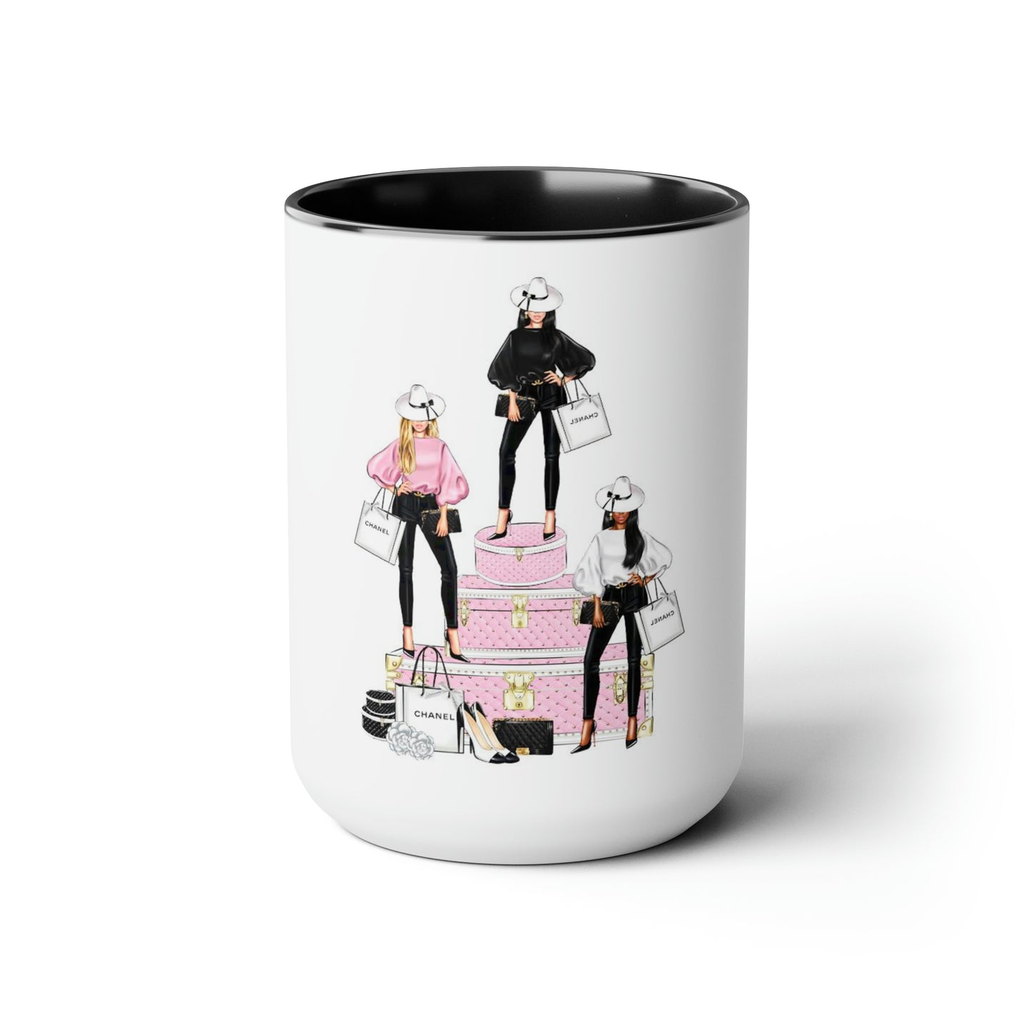 C Babes Two-Tone Coffee Mugs, 15oz