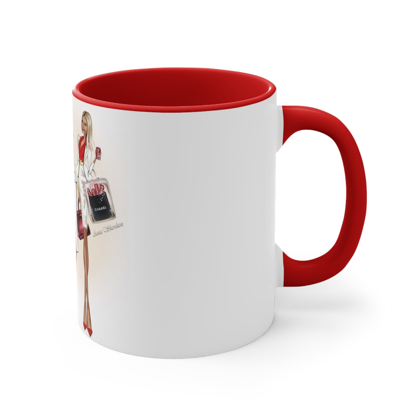 Shop Till you Drop Accent Mug