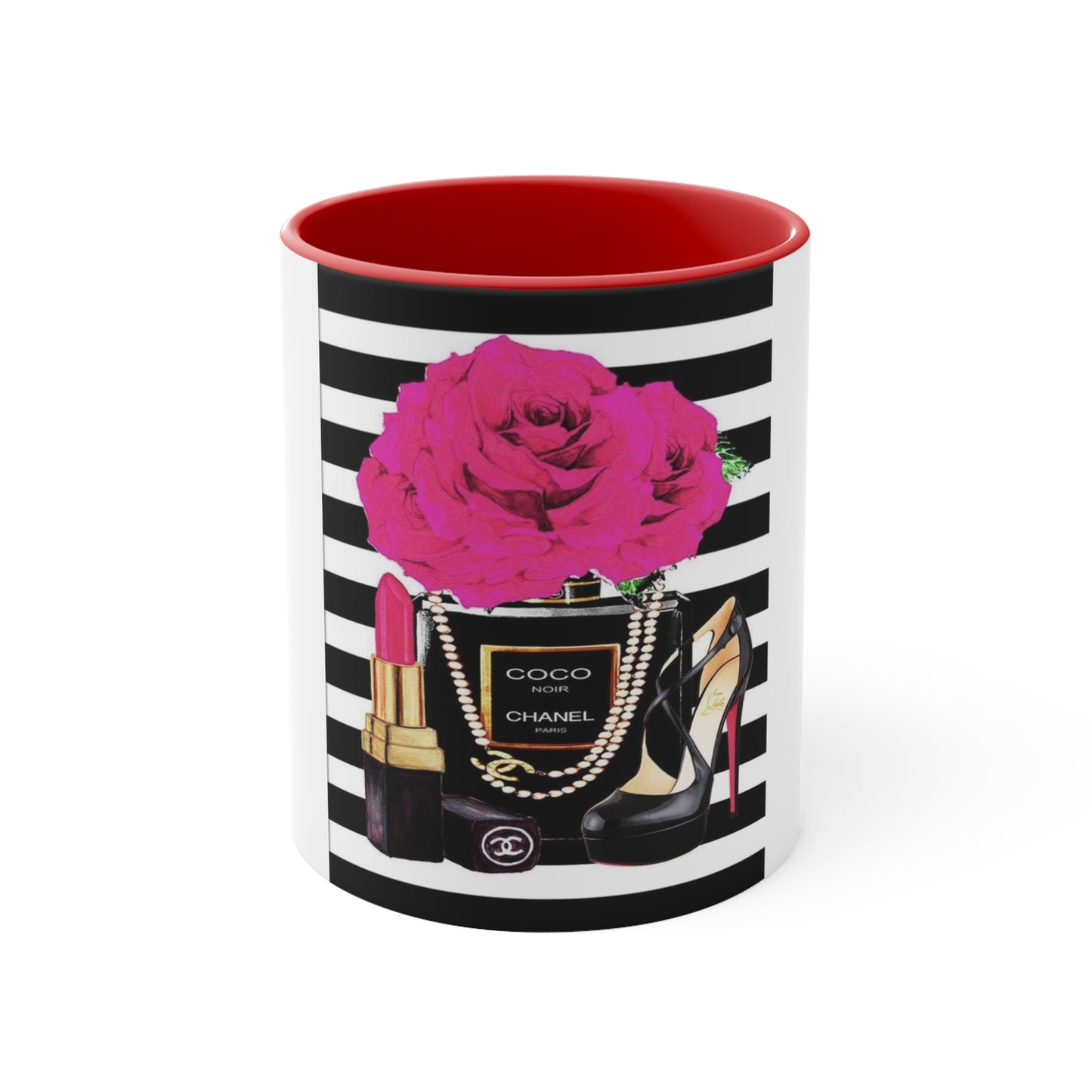 CC rose Accent Mug