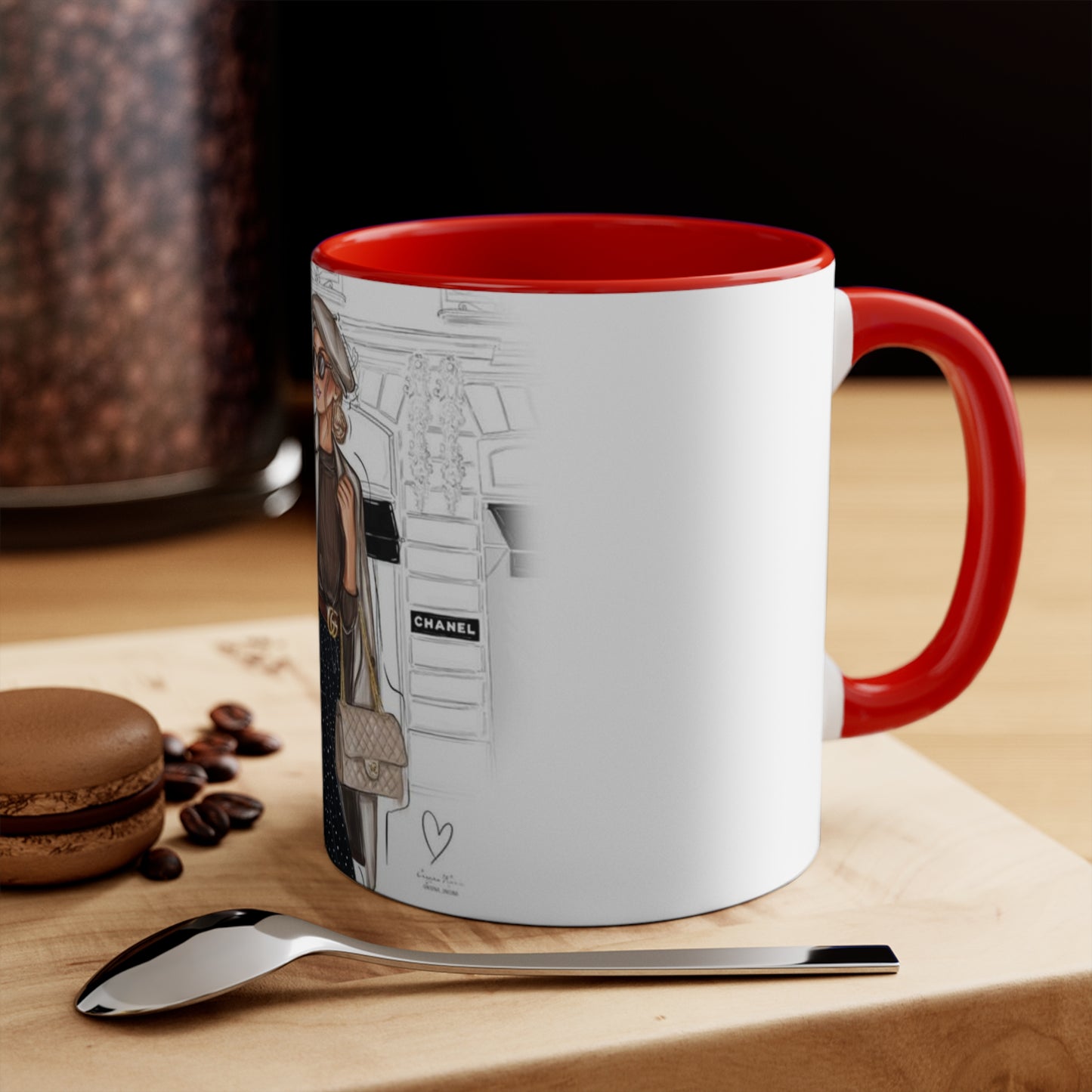 Shopping In Paris Accent Mug
