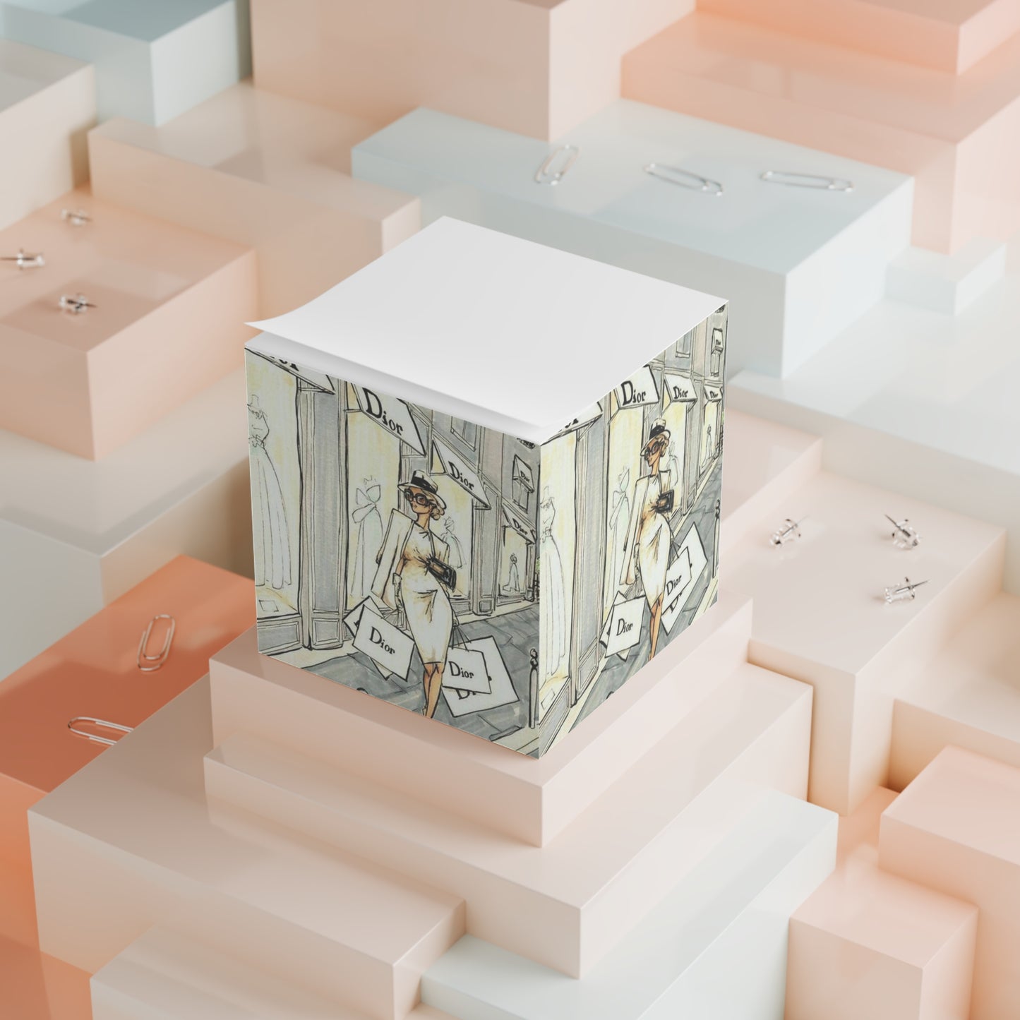 Paris fashion Note Cube