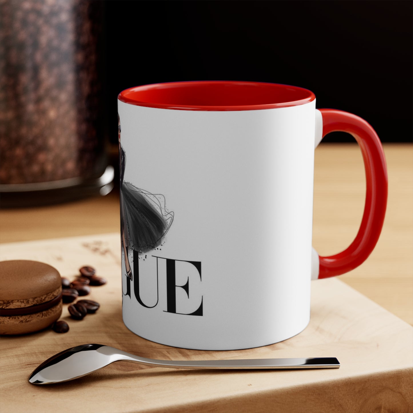 V Dress Accent Mug