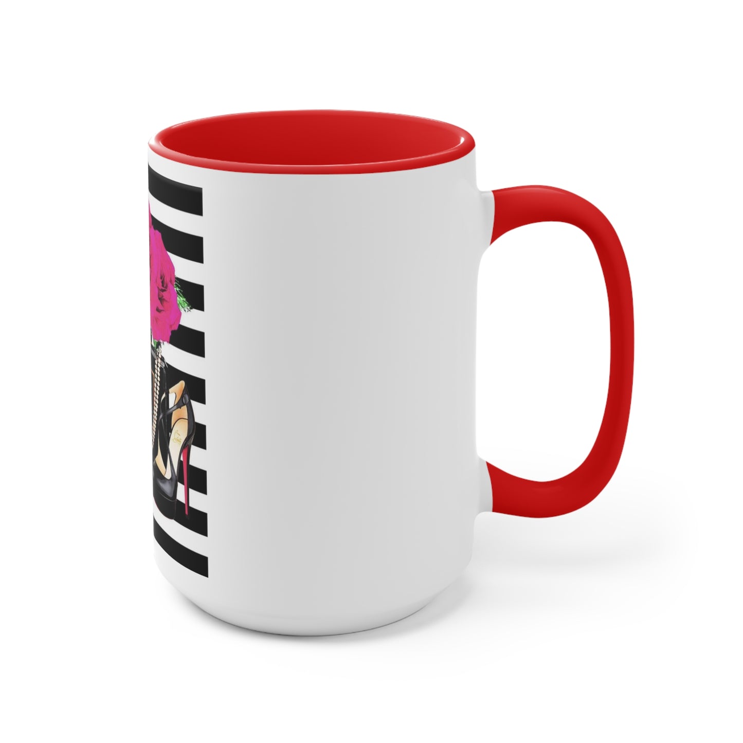 CC rose Accent Mug
