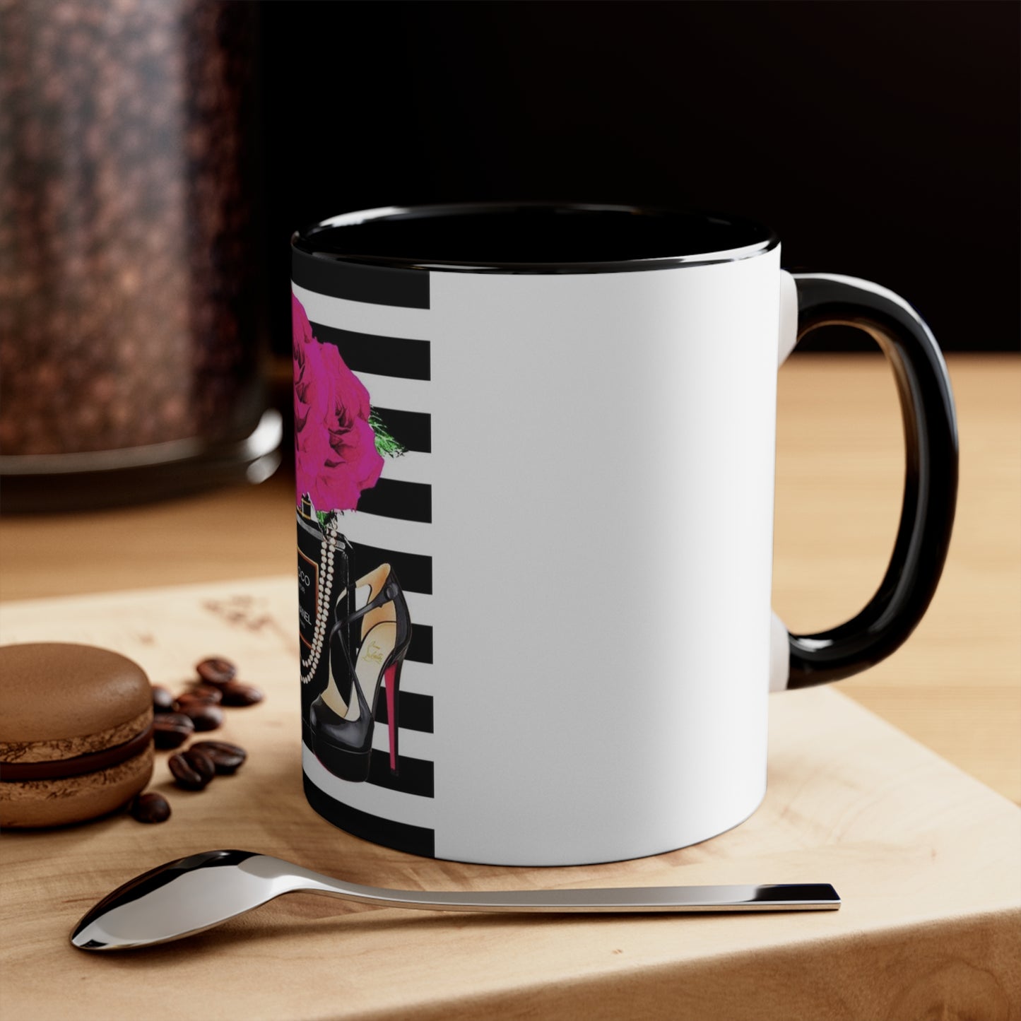 CC rose Accent Mug