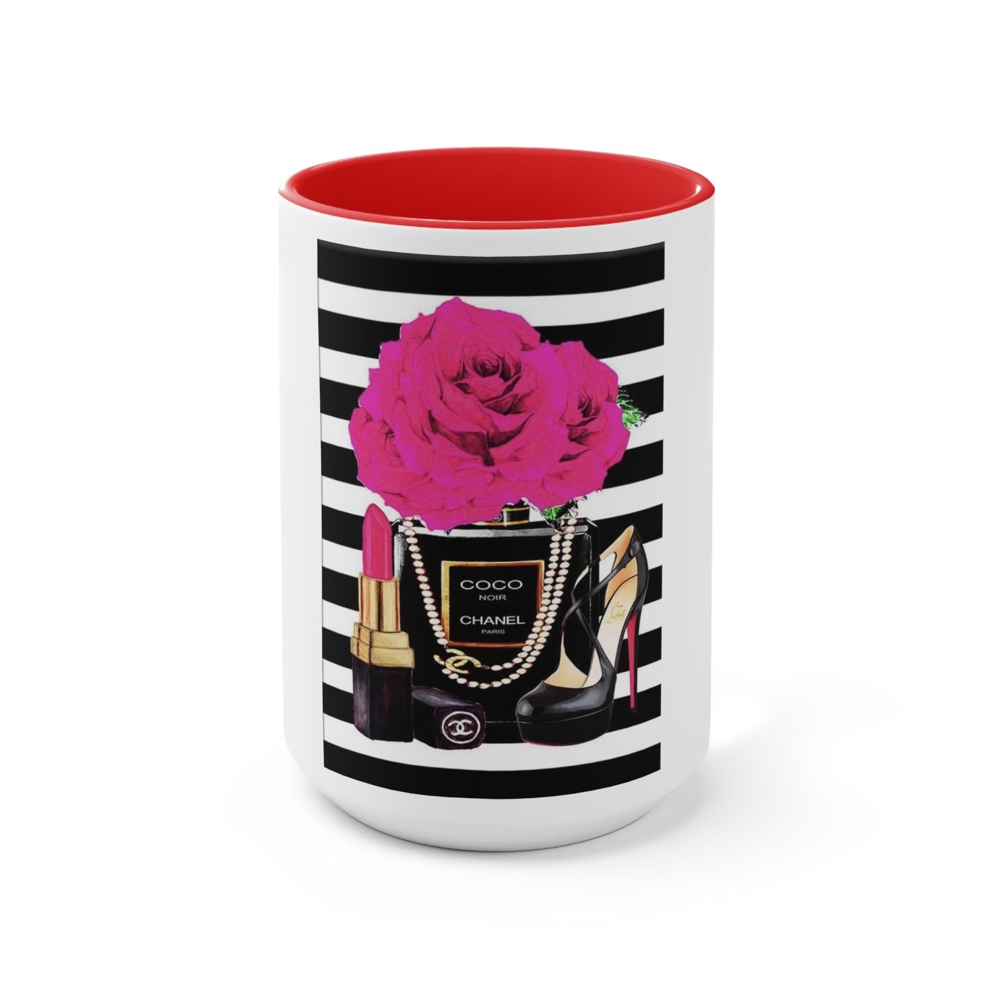 CC rose Accent Mug