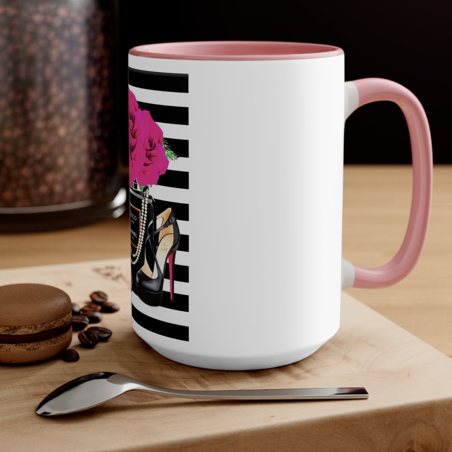CC rose Accent Mug