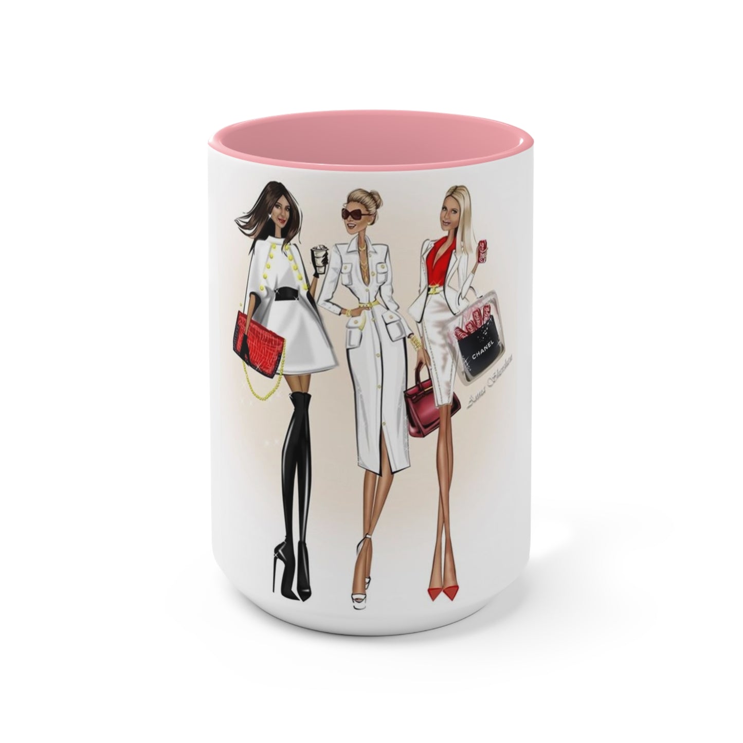 Shop Till you Drop Accent Mug