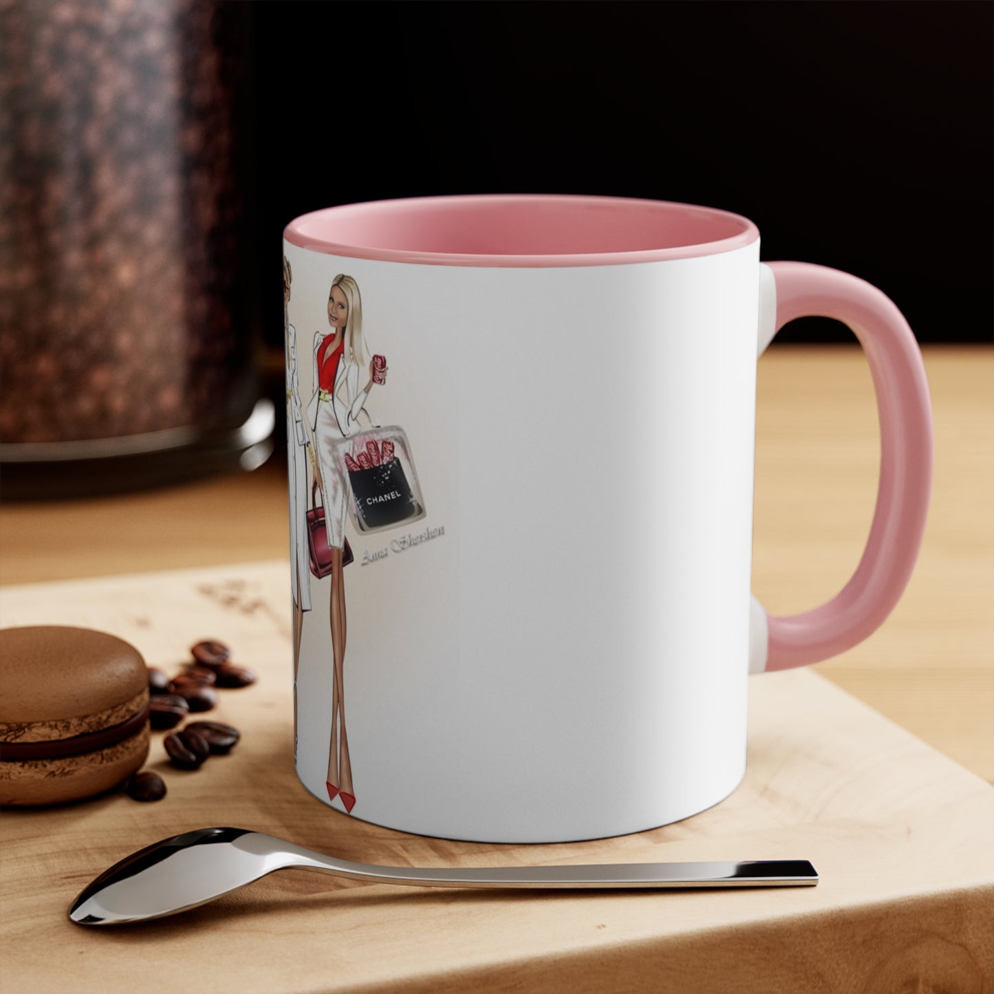 Shop Till you Drop Accent Mug