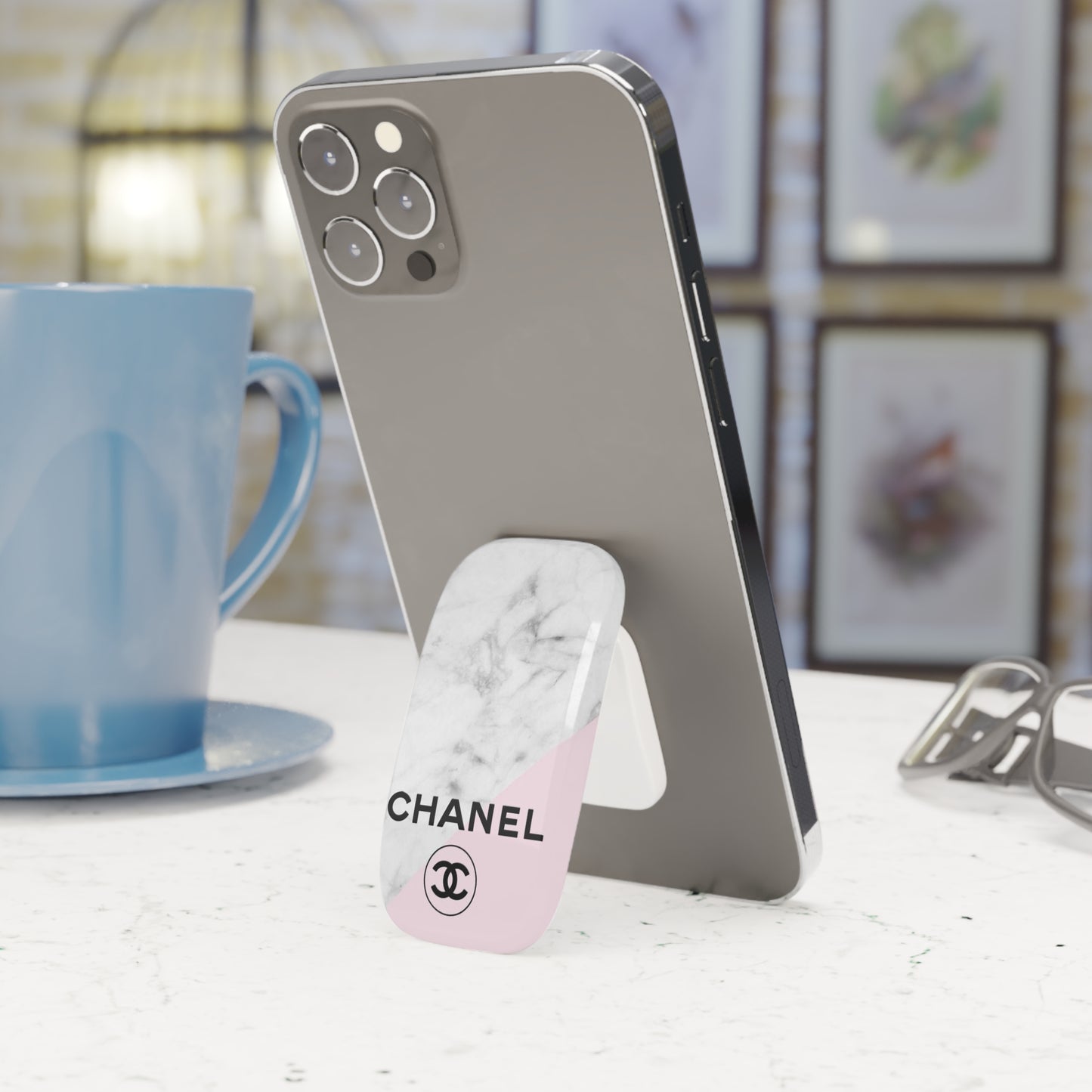 Marble CC Phone Click-On Grip