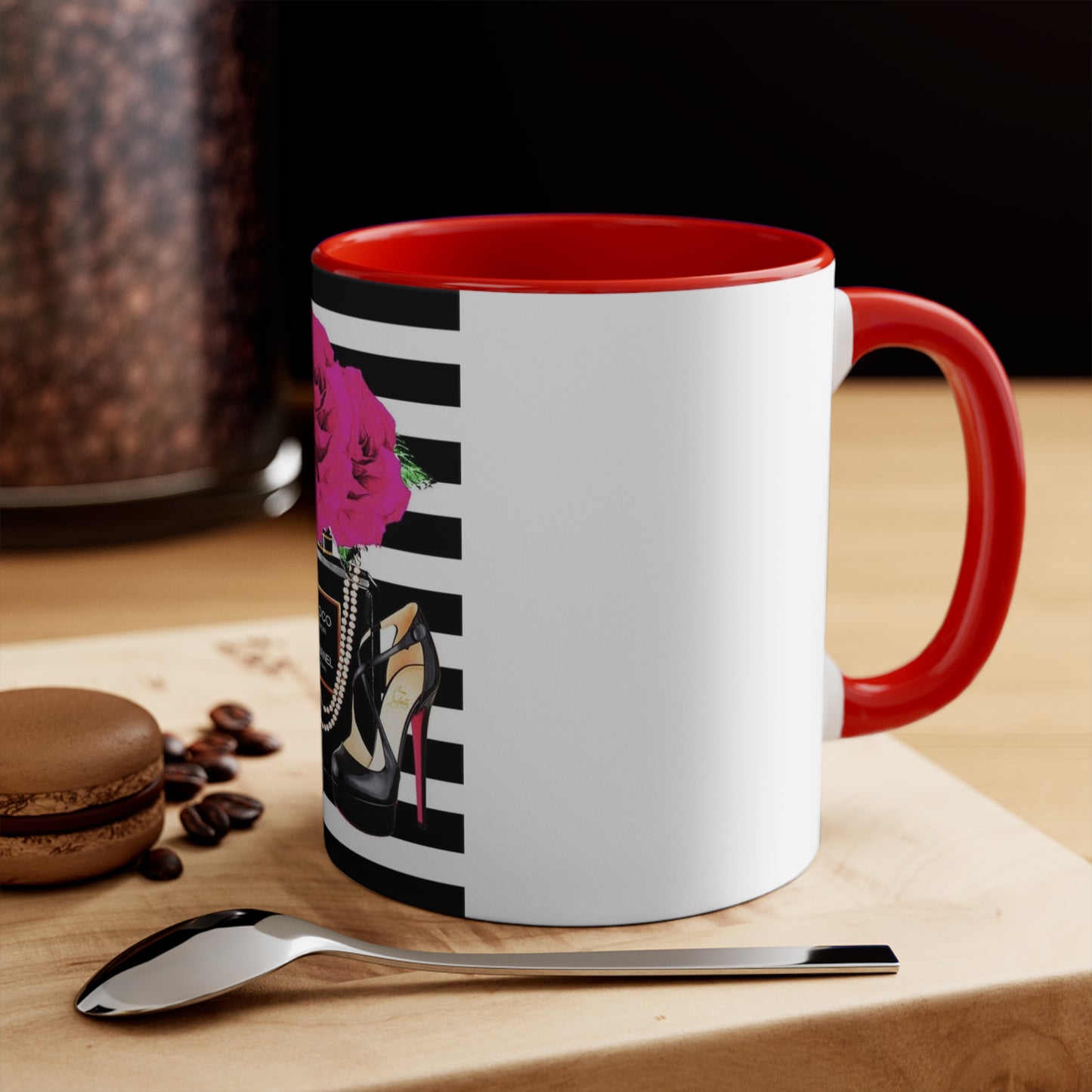 CC rose Accent Mug