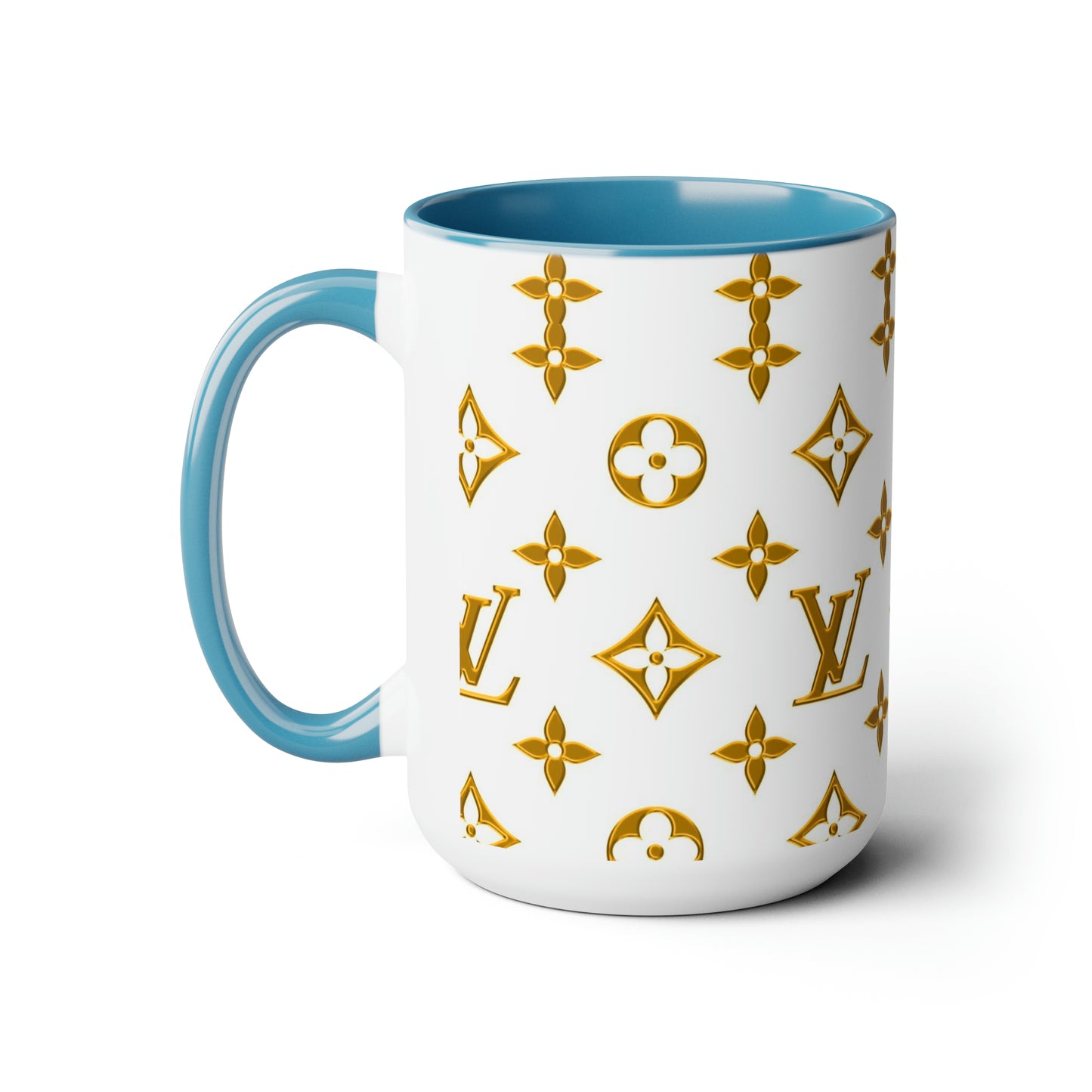 LV Two-Tone Coffee Mugs, 15oz