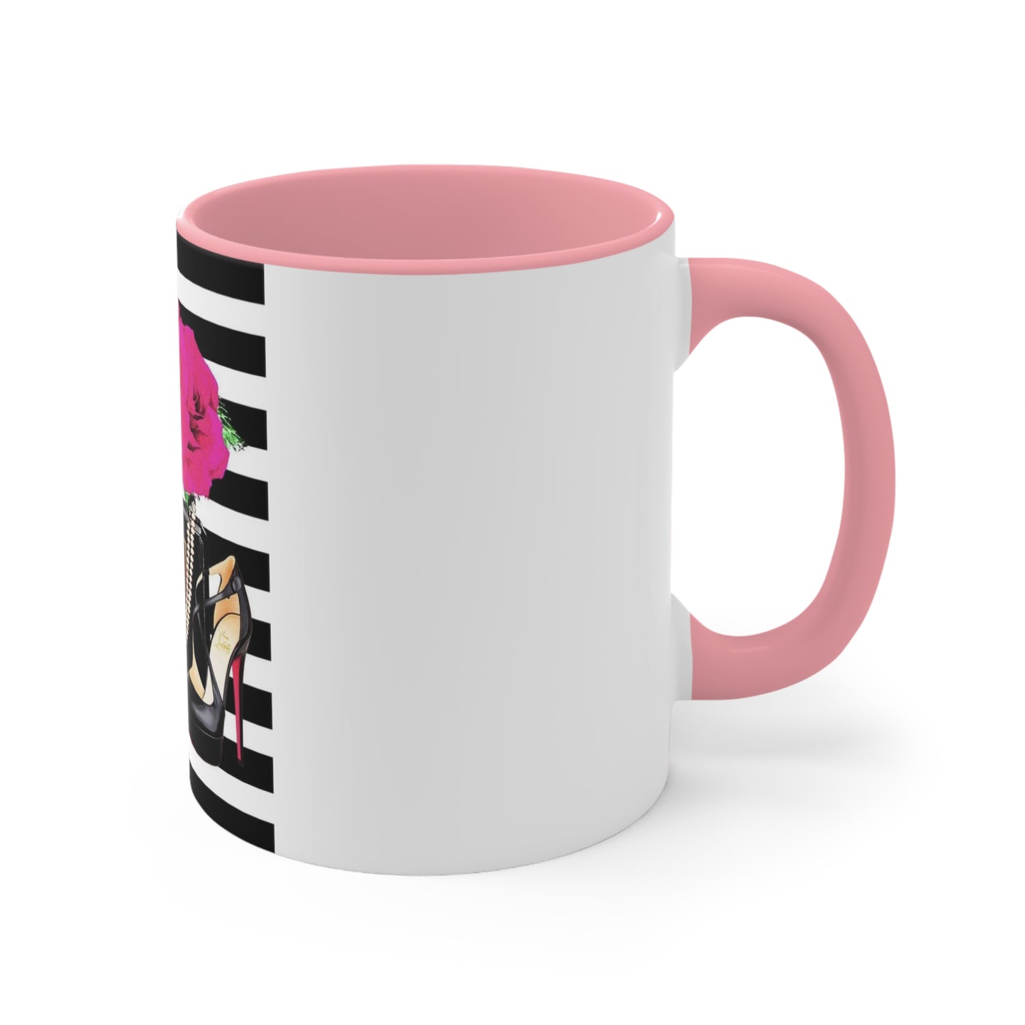 CC rose Accent Mug