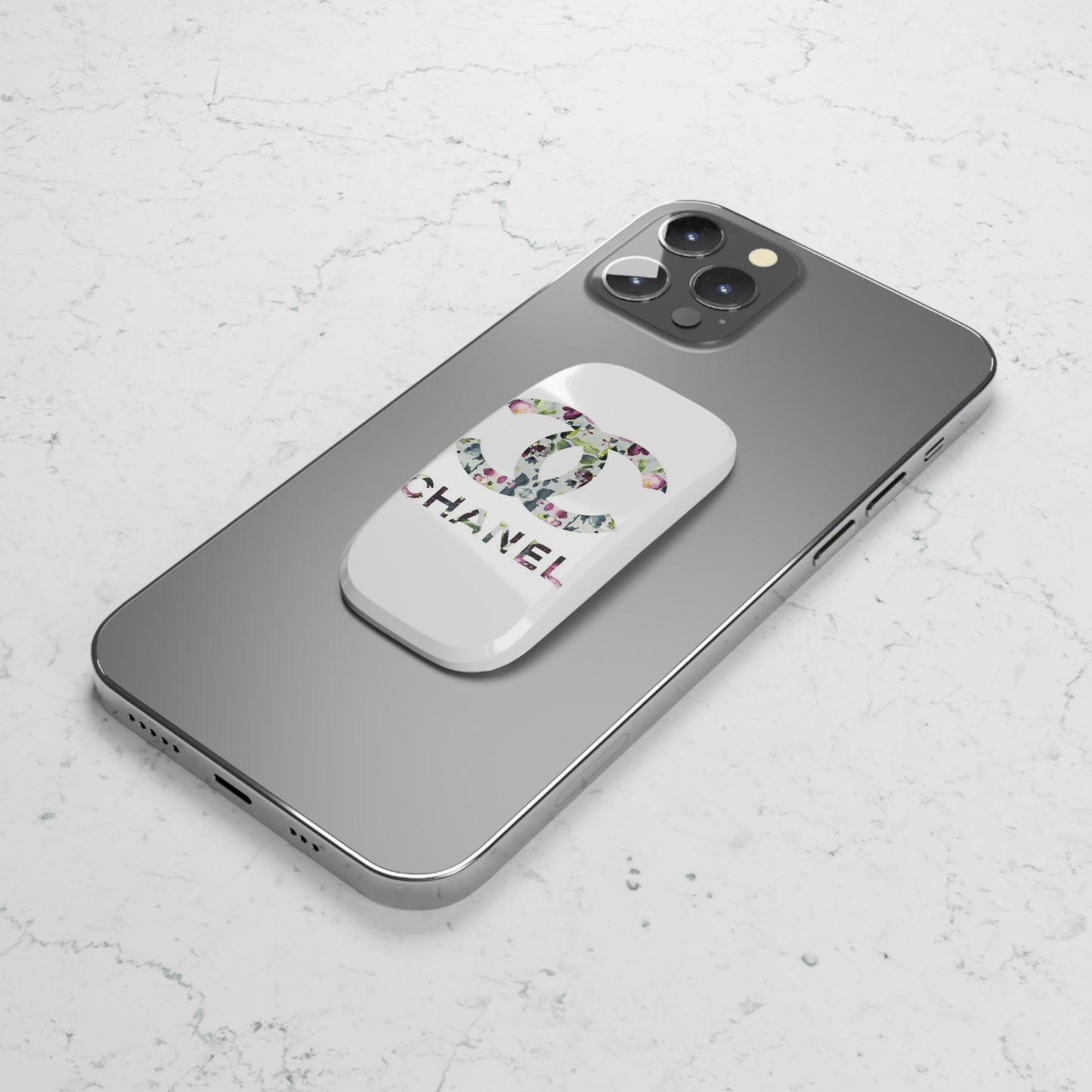 Floral CC Phone Click-On Grip