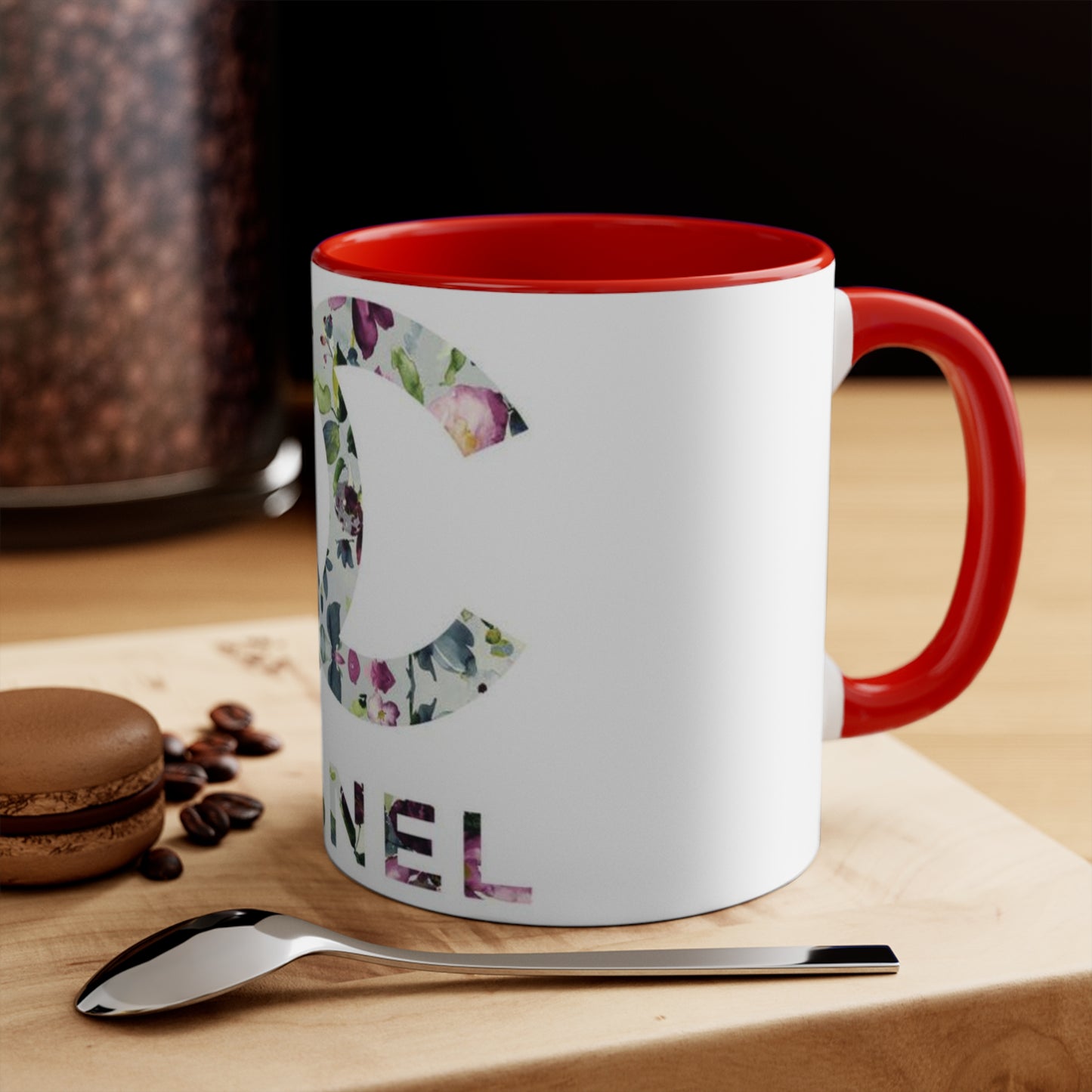 Floral CC Accent Mug