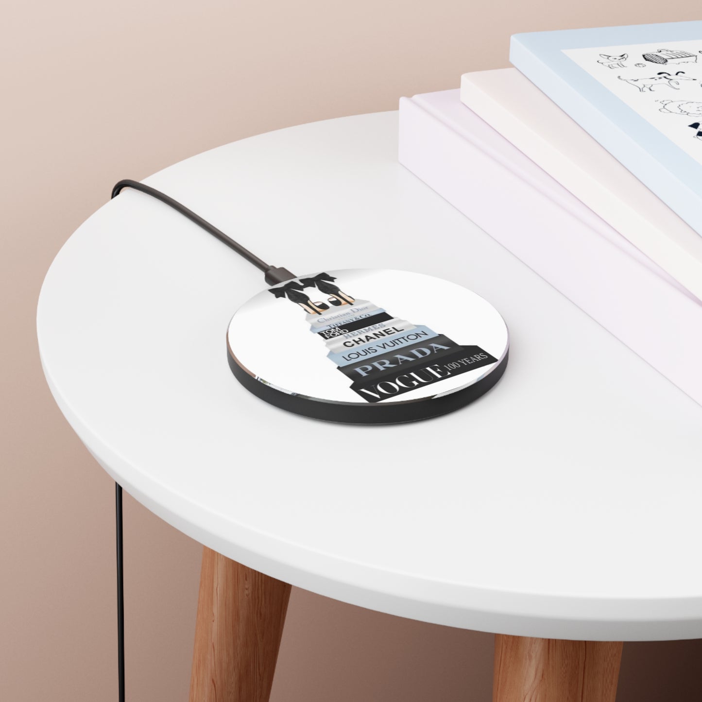 Designer Books Wireless Charger