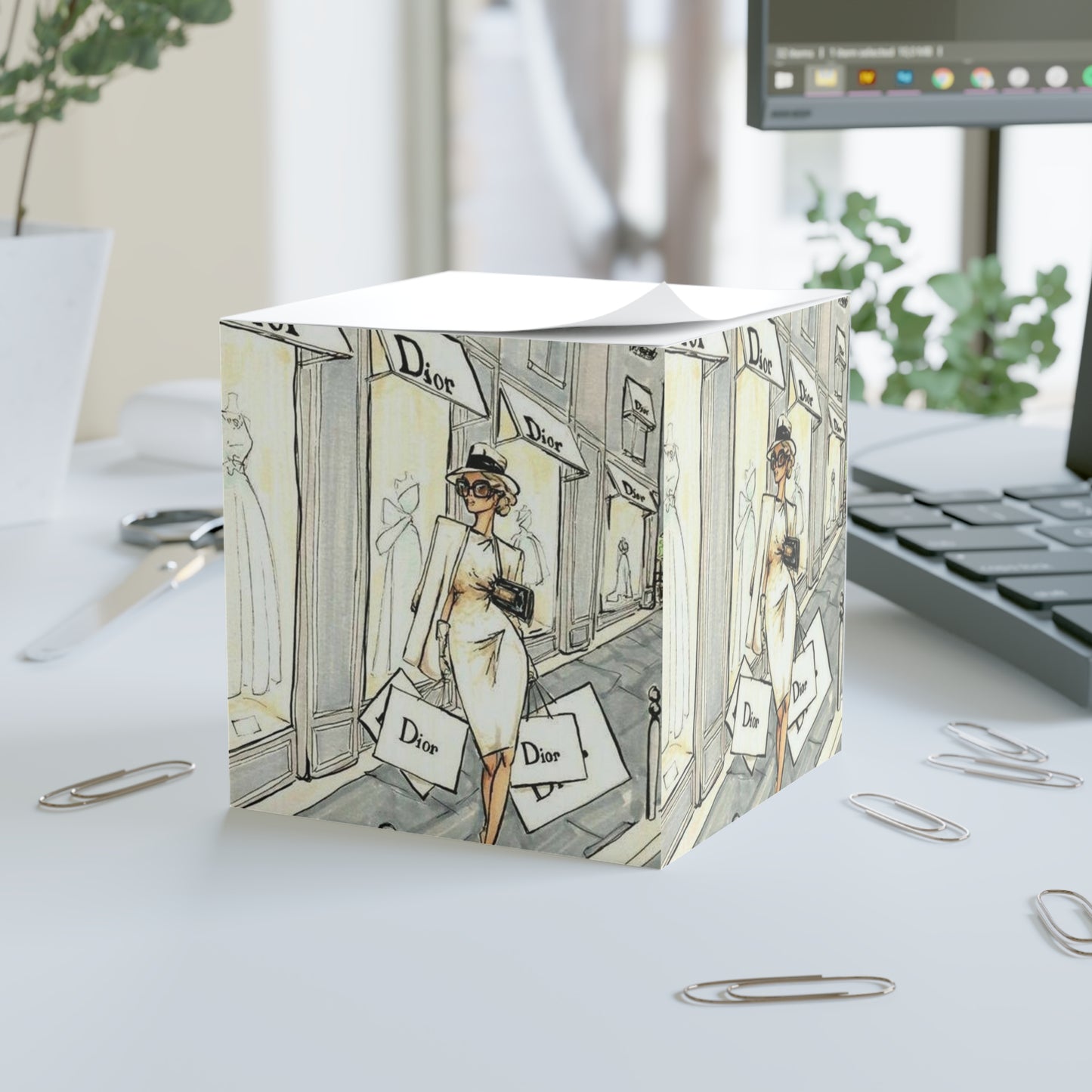 Paris fashion Note Cube