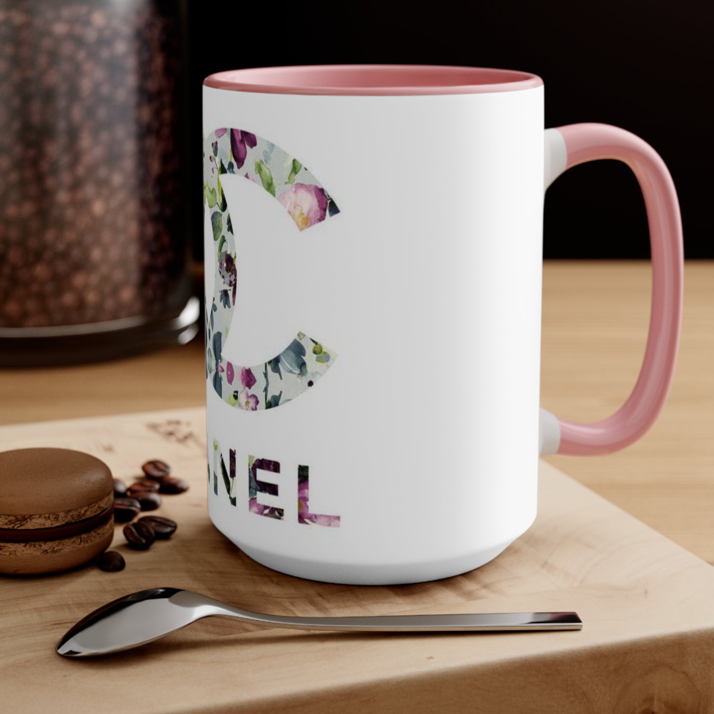 Floral CC Accent Mug