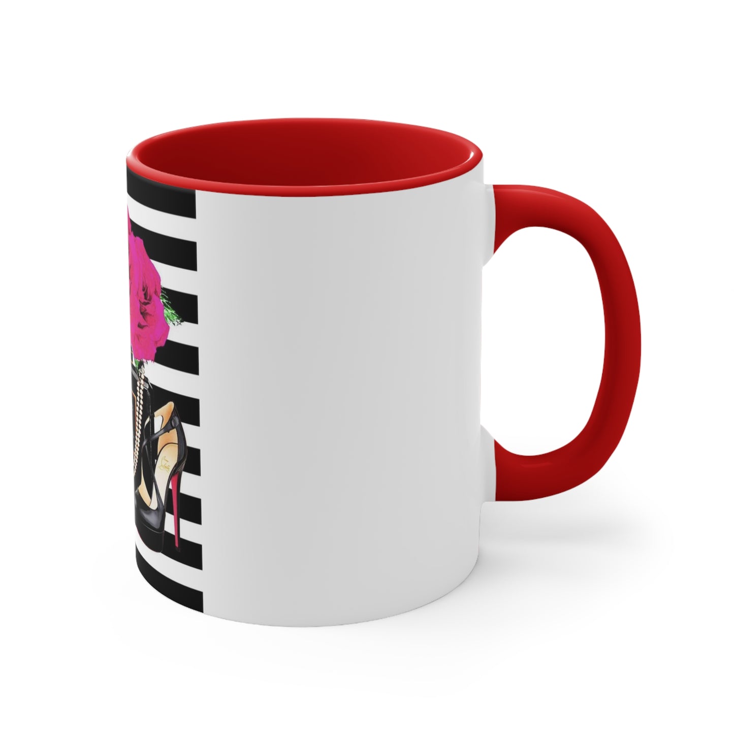 CC rose Accent Mug