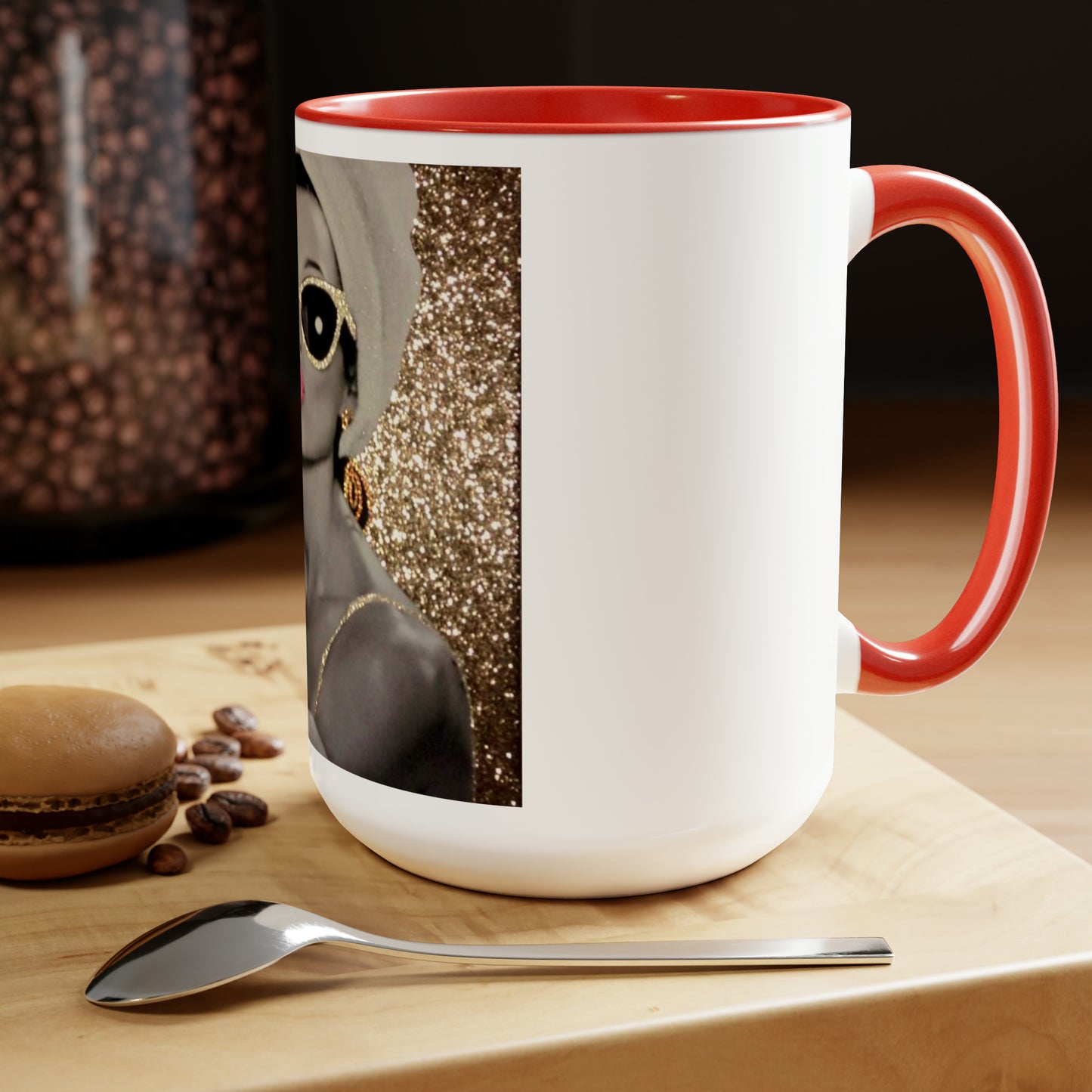Lip Gloss Two-Tone Coffee Mugs, 15oz