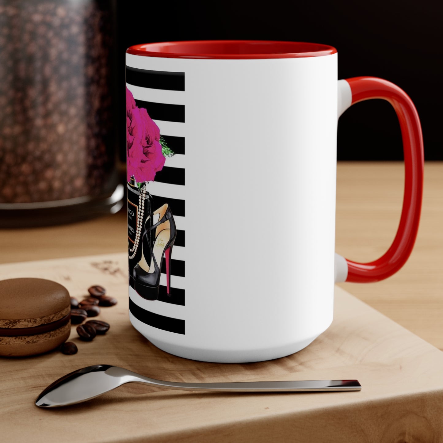 CC rose Accent Mug