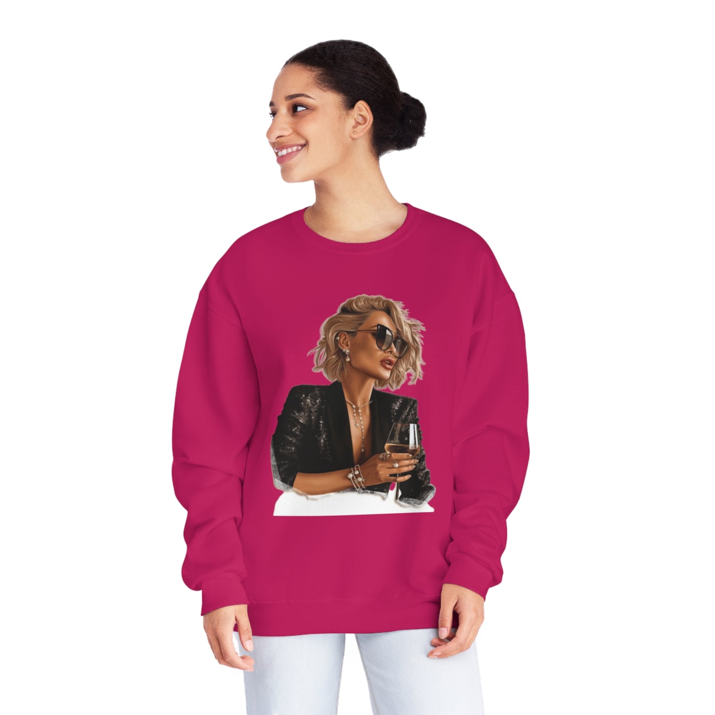 Edgy Chic' Unisex NuBlend® Crewneck Sweatshirt