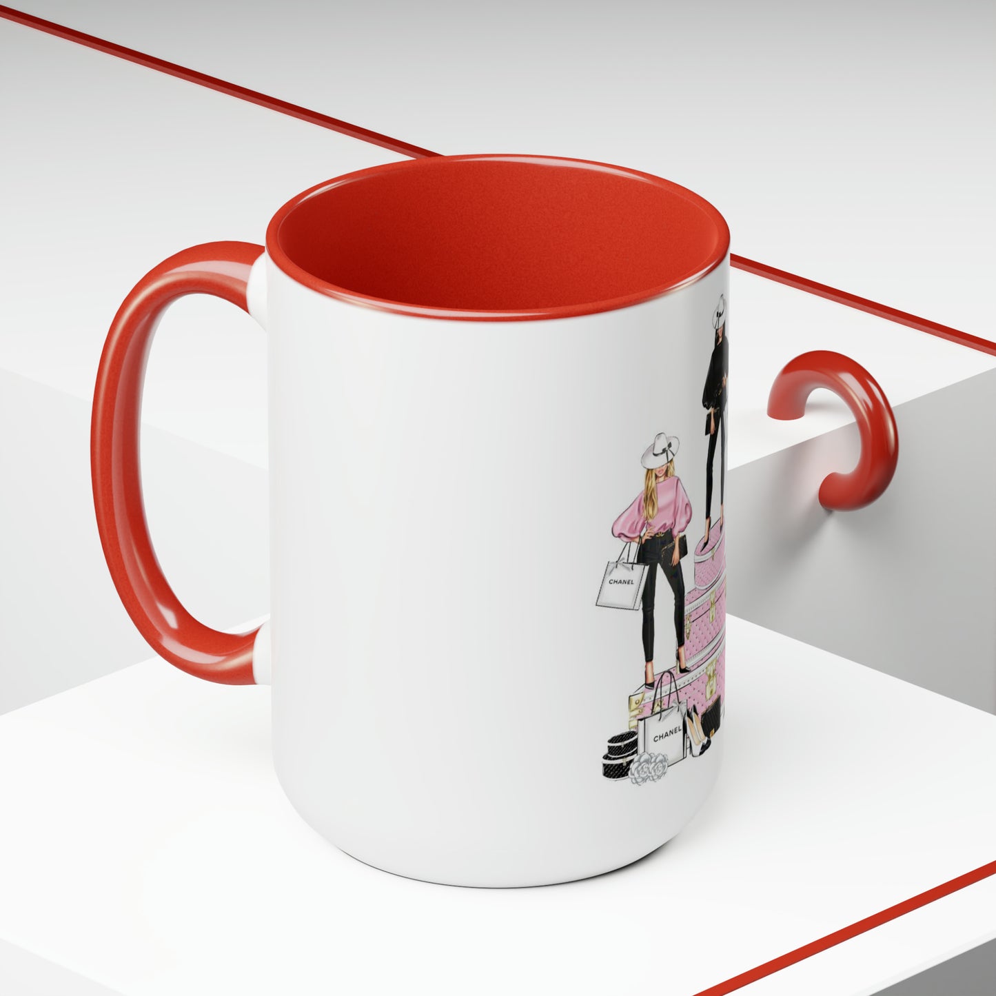 C Babes Two-Tone Coffee Mugs, 15oz