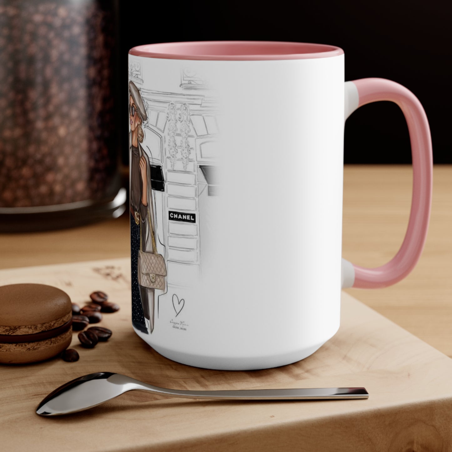 Shopping In Paris Accent Mug