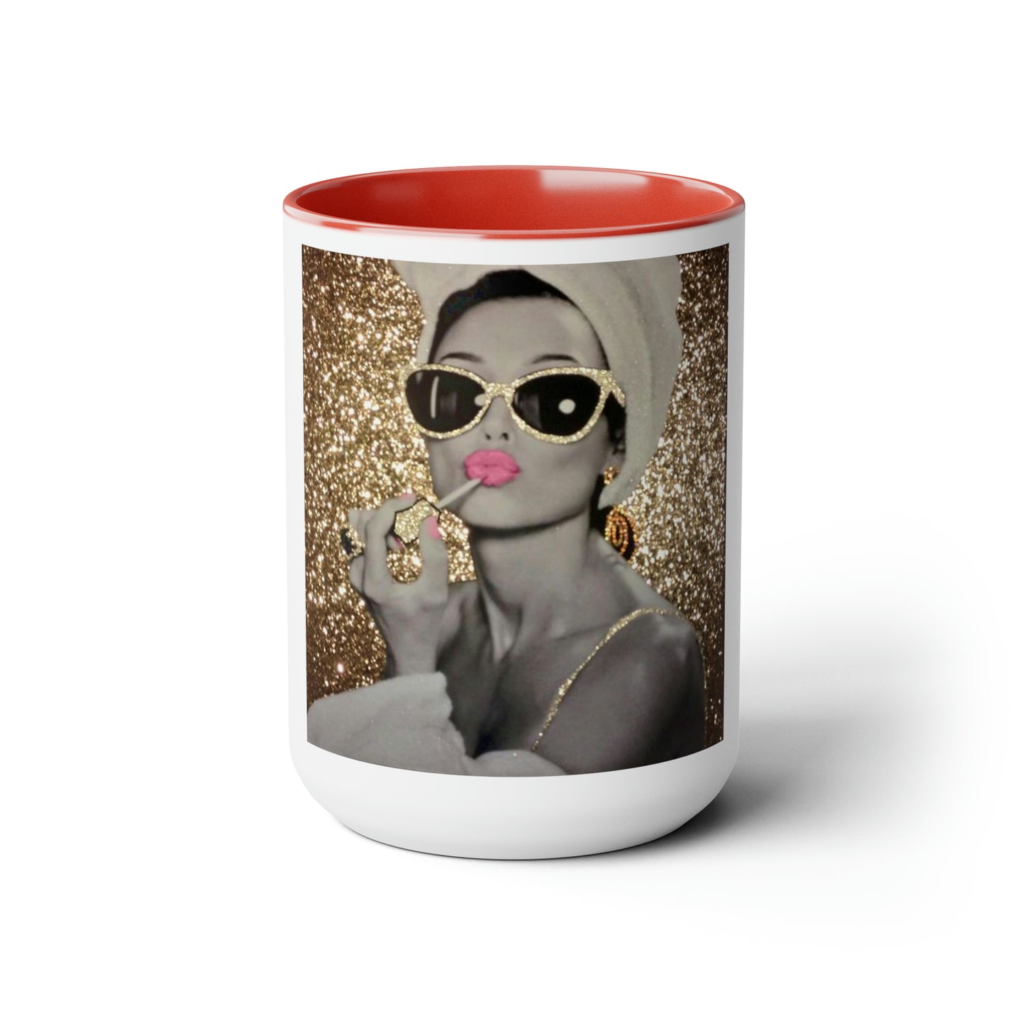 Lip Gloss Two-Tone Coffee Mugs, 15oz