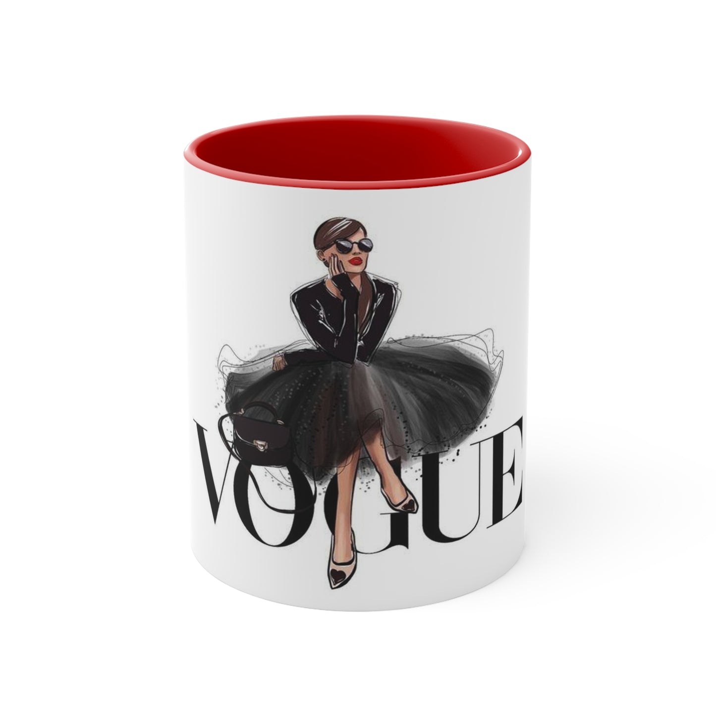 V Dress Accent Mug