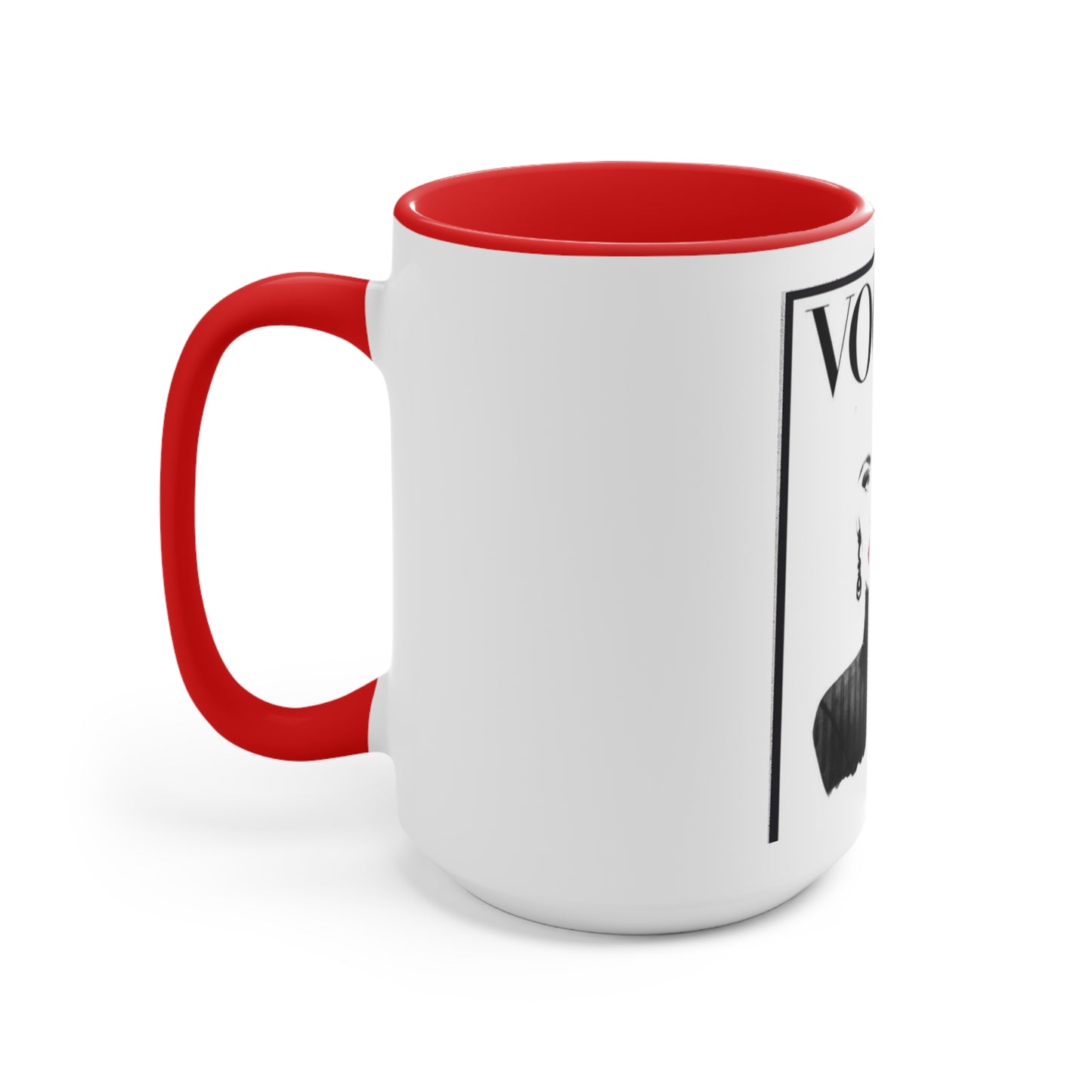 V B&W Accent Mug