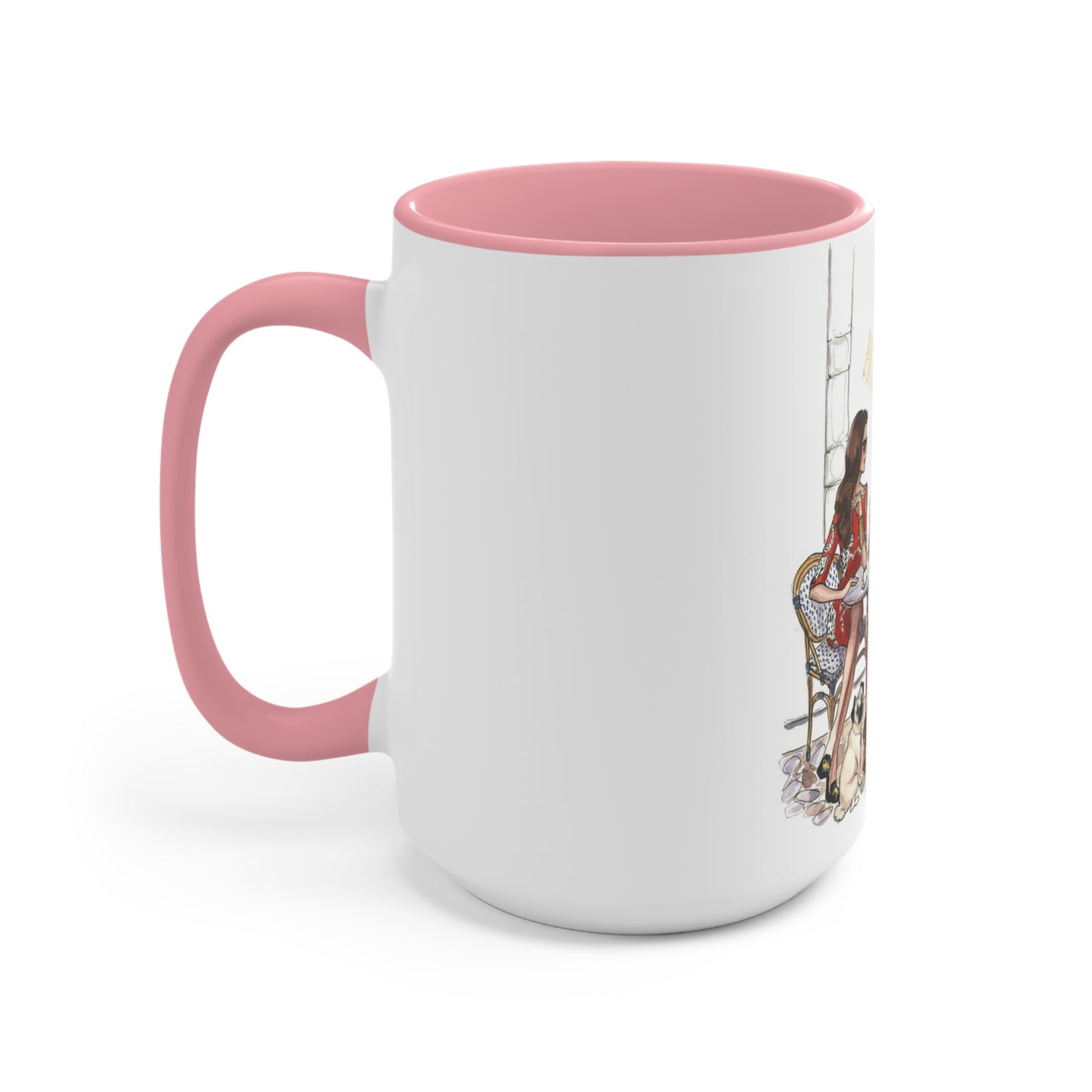 Coffee Shop Chats Accent Mug