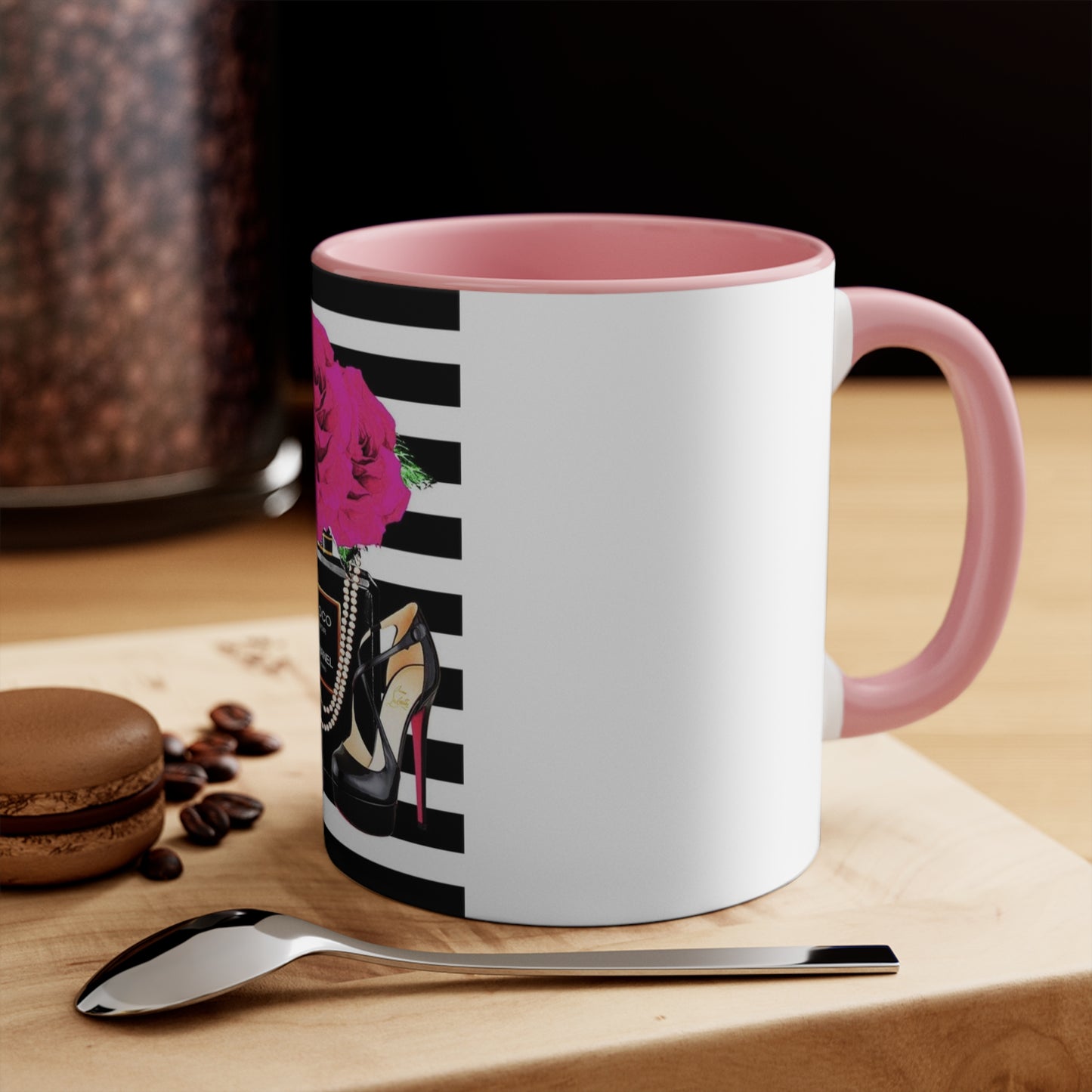 CC rose Accent Mug