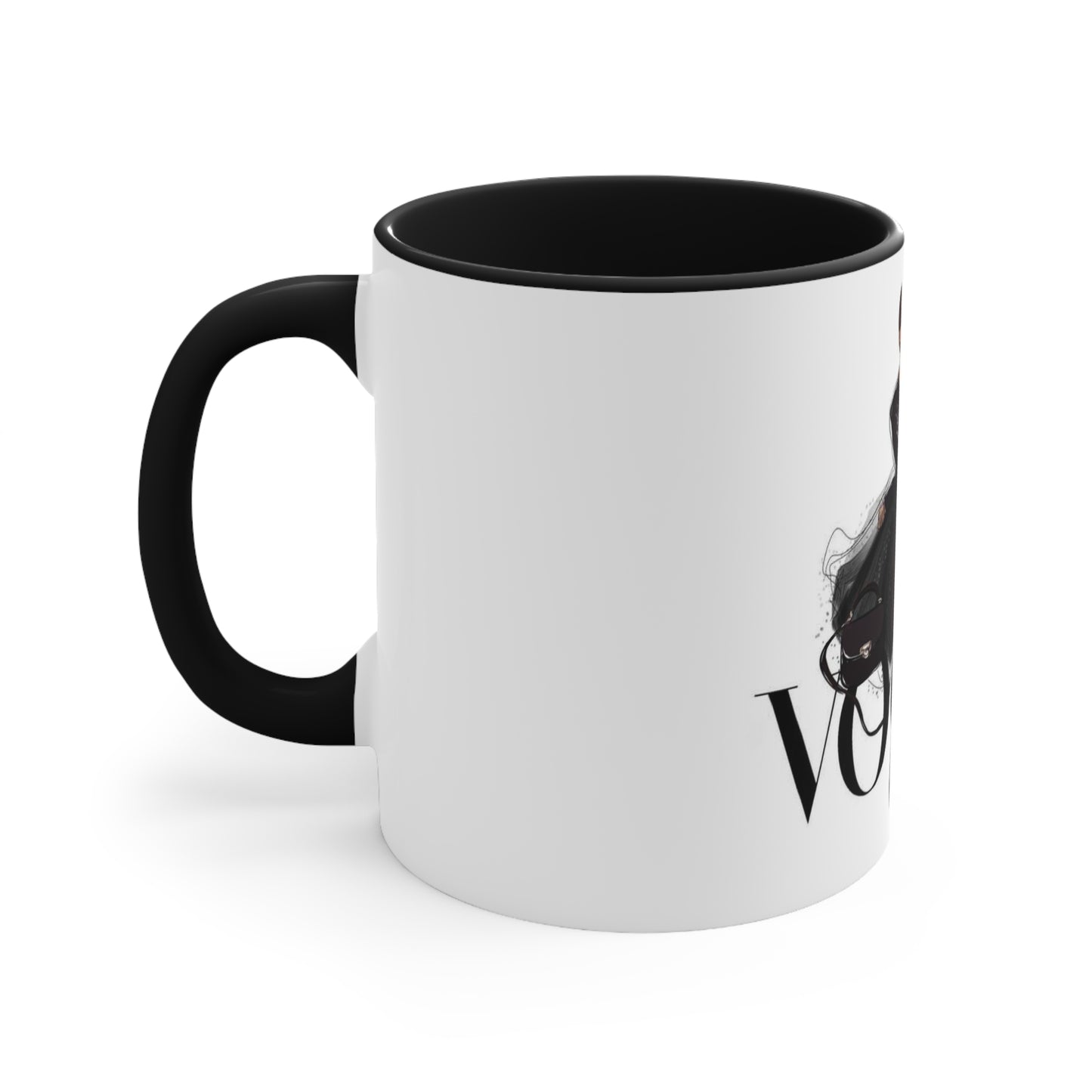 V Dress Accent Mug