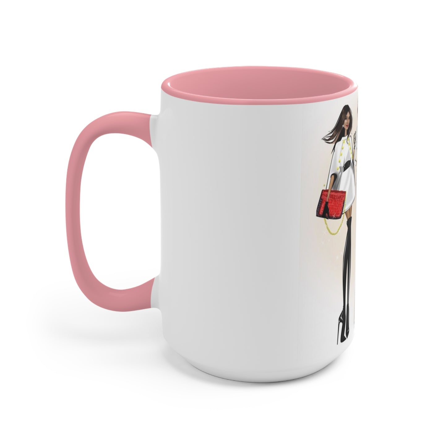 Shop Till you Drop Accent Mug