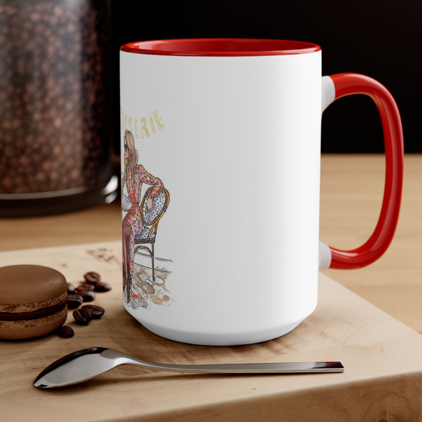 Coffee Shop Chats Accent Mug