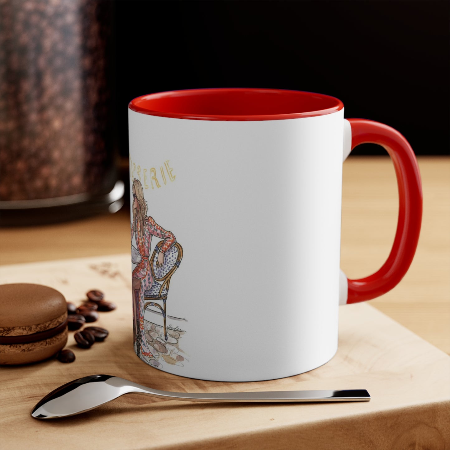 Coffee Shop Chats Accent Mug