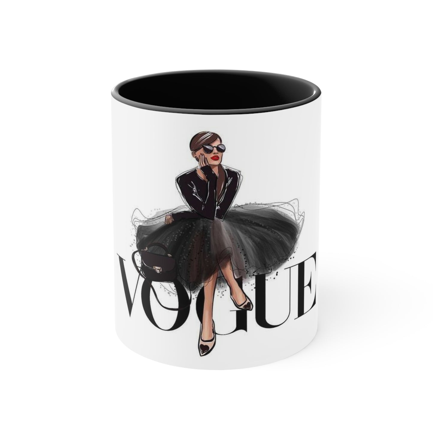 V Dress Accent Mug