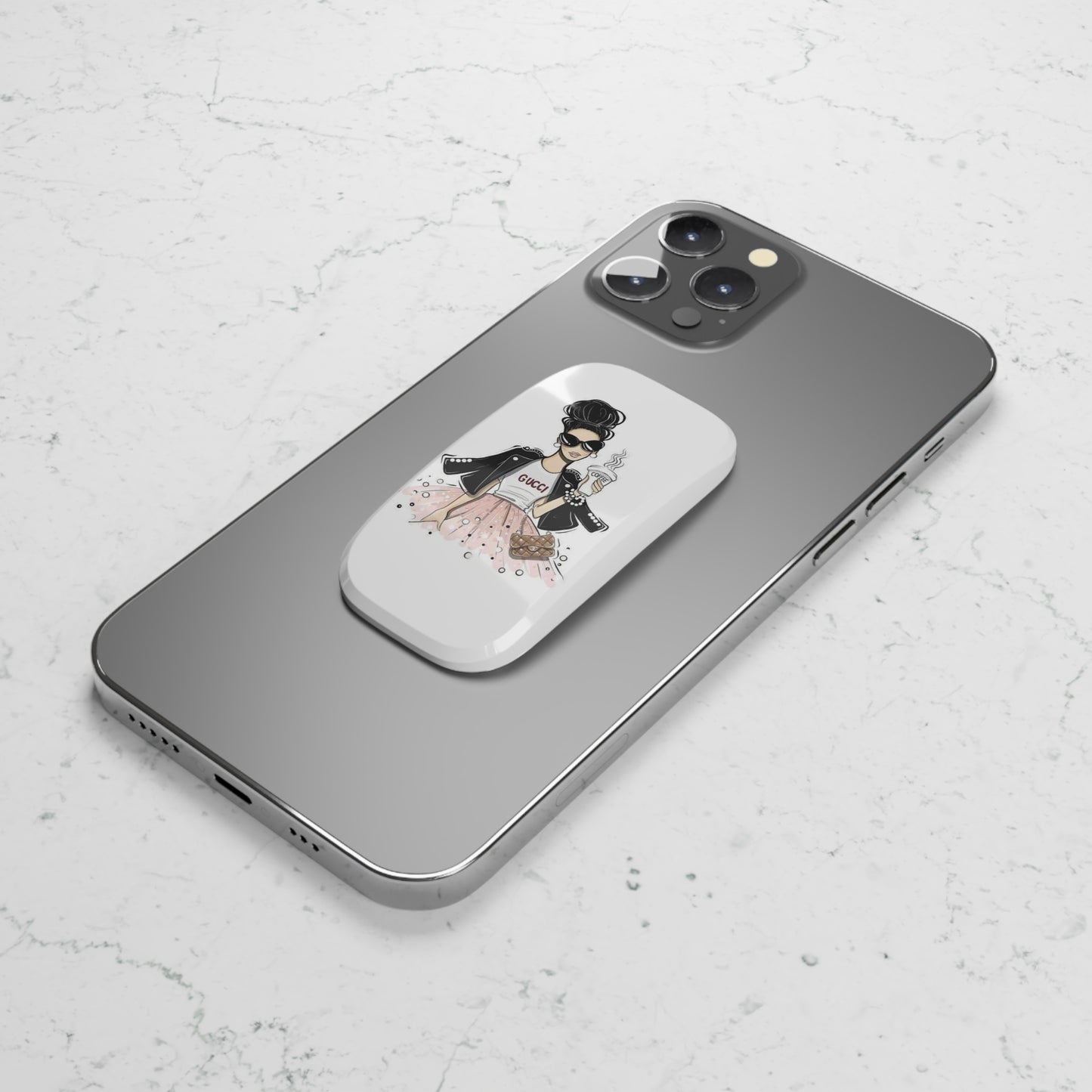 Fashion Gal Phone Click-On Grip