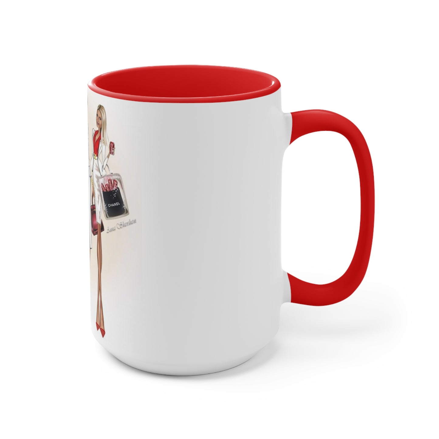 Shop Till you Drop Accent Mug