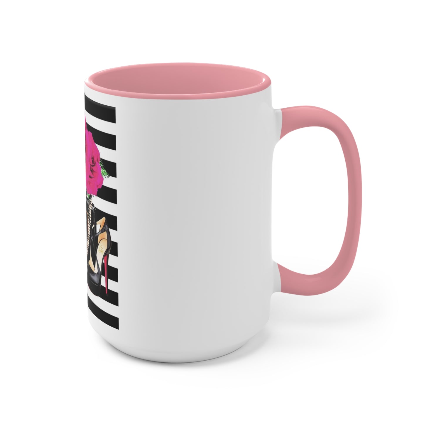CC rose Accent Mug
