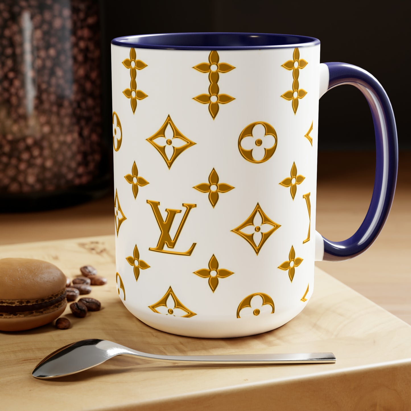 LV Two-Tone Coffee Mugs, 15oz