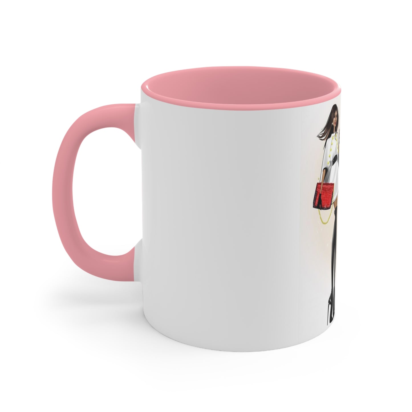 Shop Till you Drop Accent Mug
