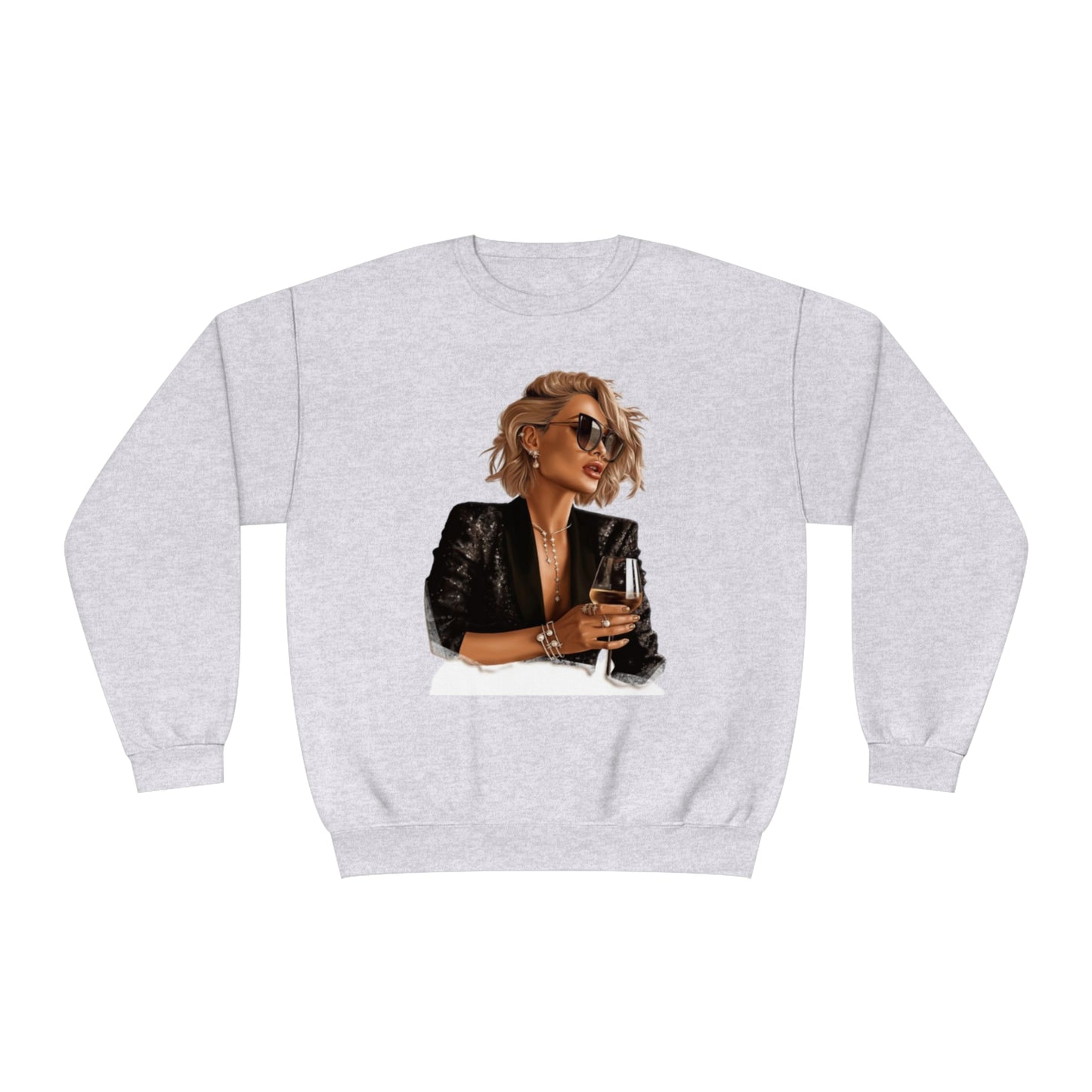 Edgy Chic' Unisex NuBlend® Crewneck Sweatshirt