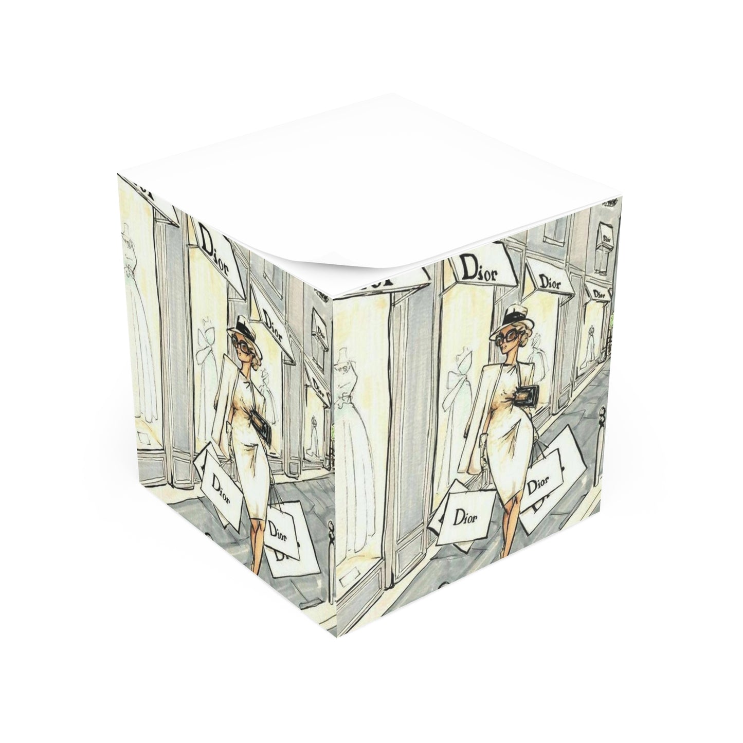 Paris fashion Note Cube