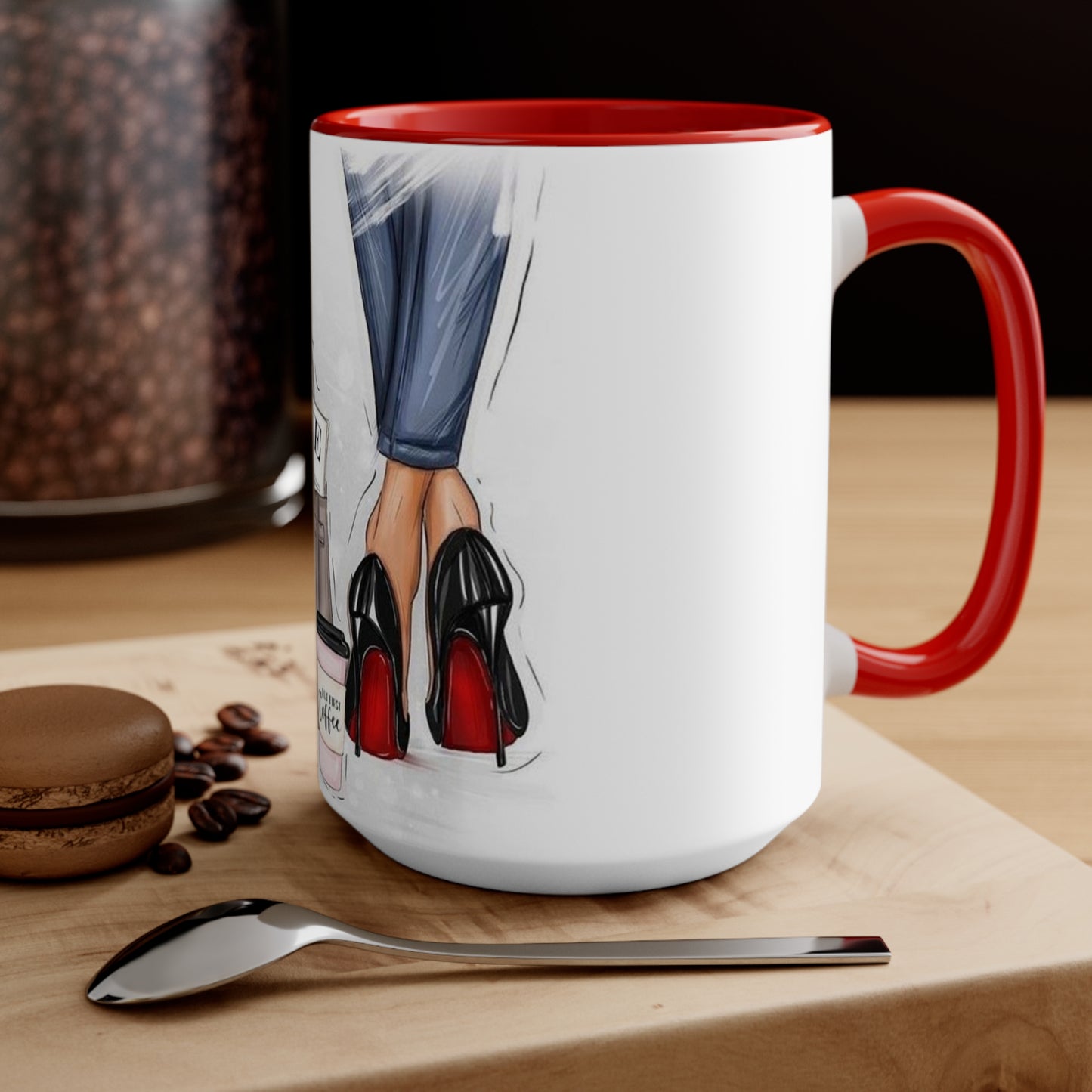 Red Bottom Babe Accent Mug