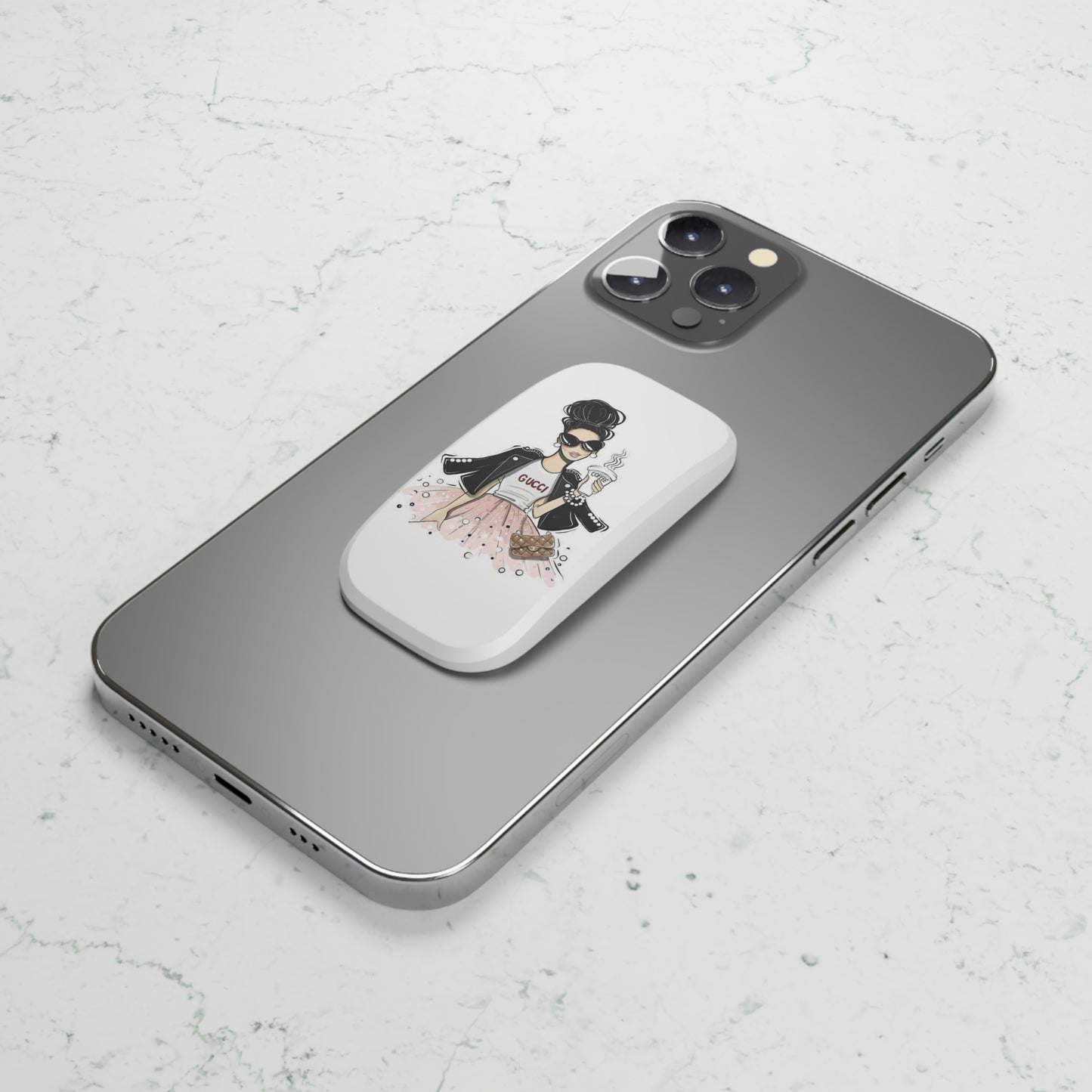Fashion Gal Phone Click-On Grip