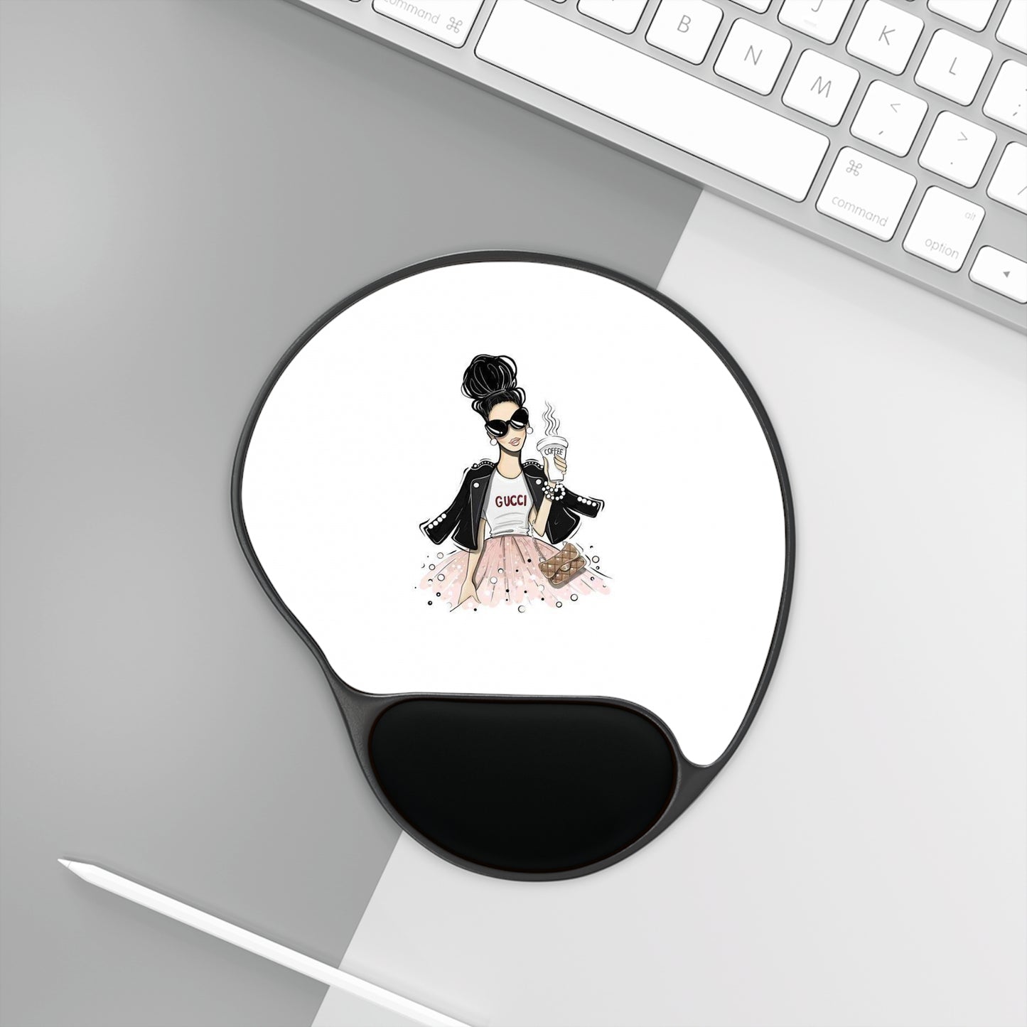 G Gal Mouse Pad With Wrist Rest