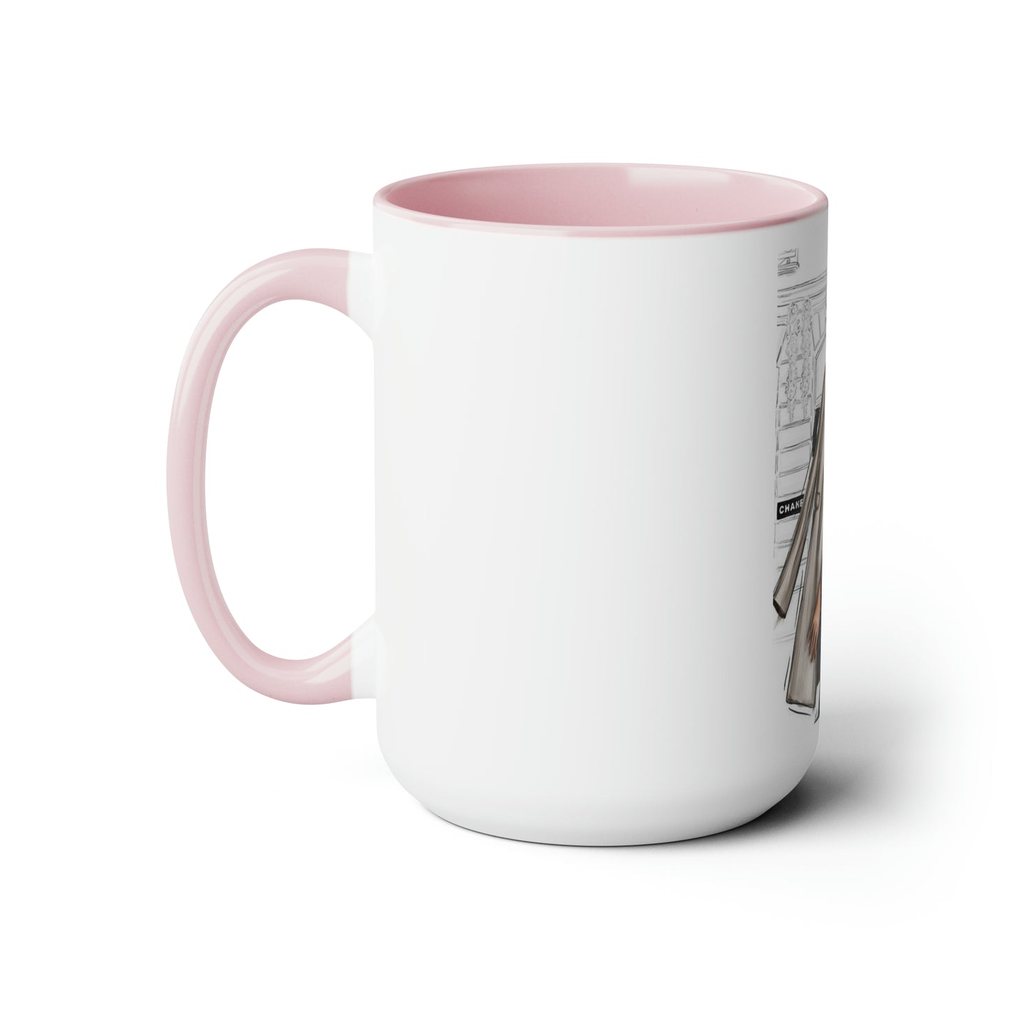 City Girl Two-Tone Coffee Mugs, 15oz