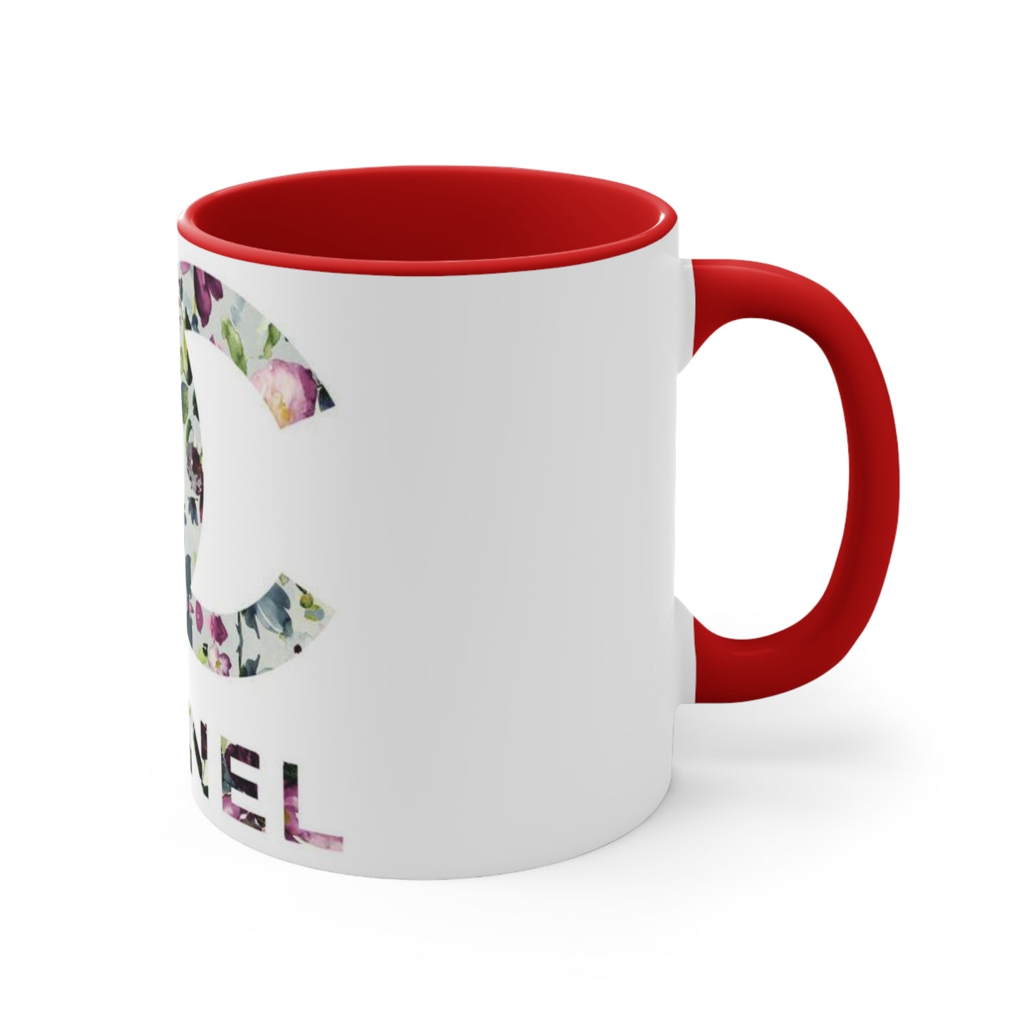 Floral CC Accent Mug